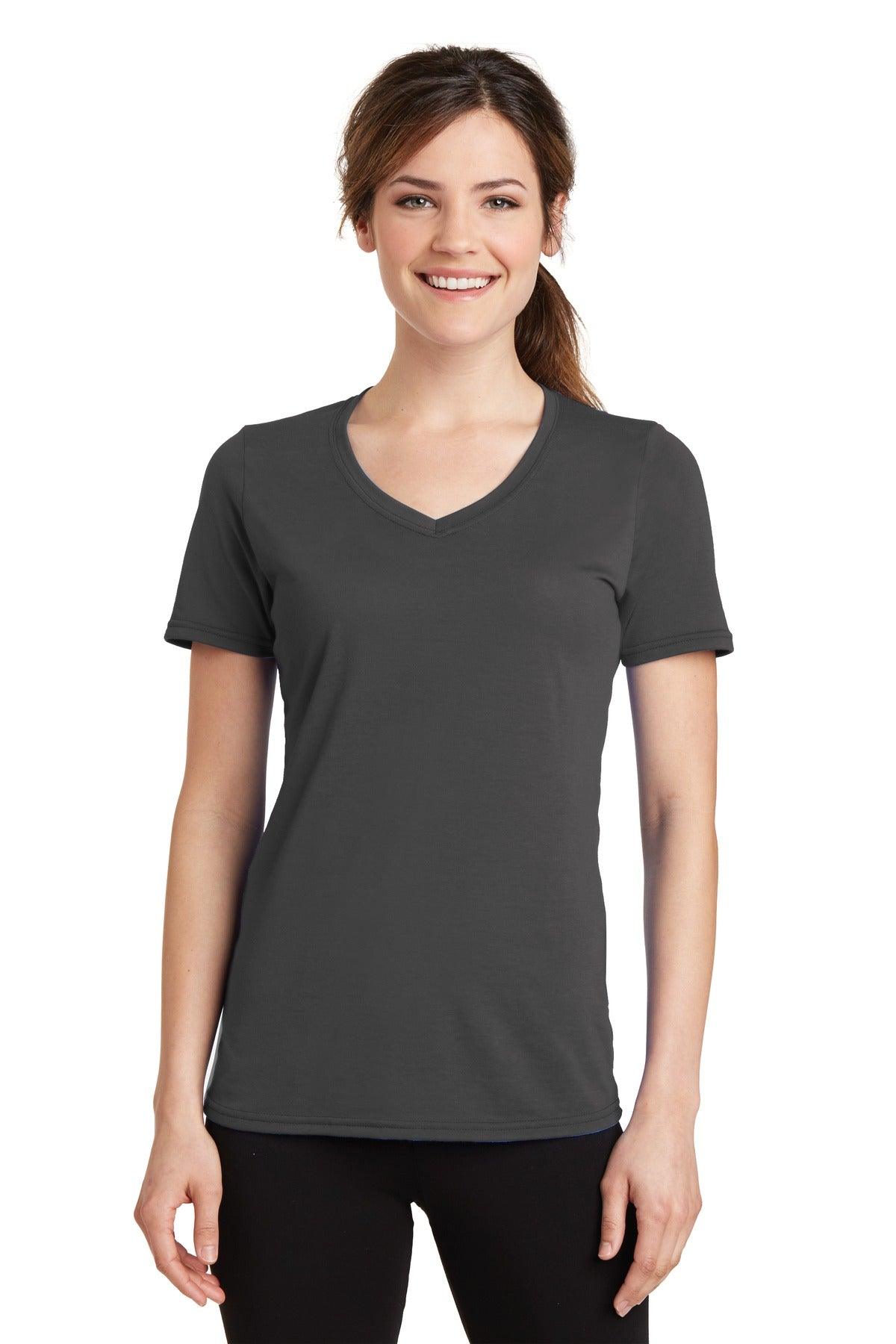 Port & Company Ladies Performance Blend V-Neck Tee. LPC381V - Dresses Max