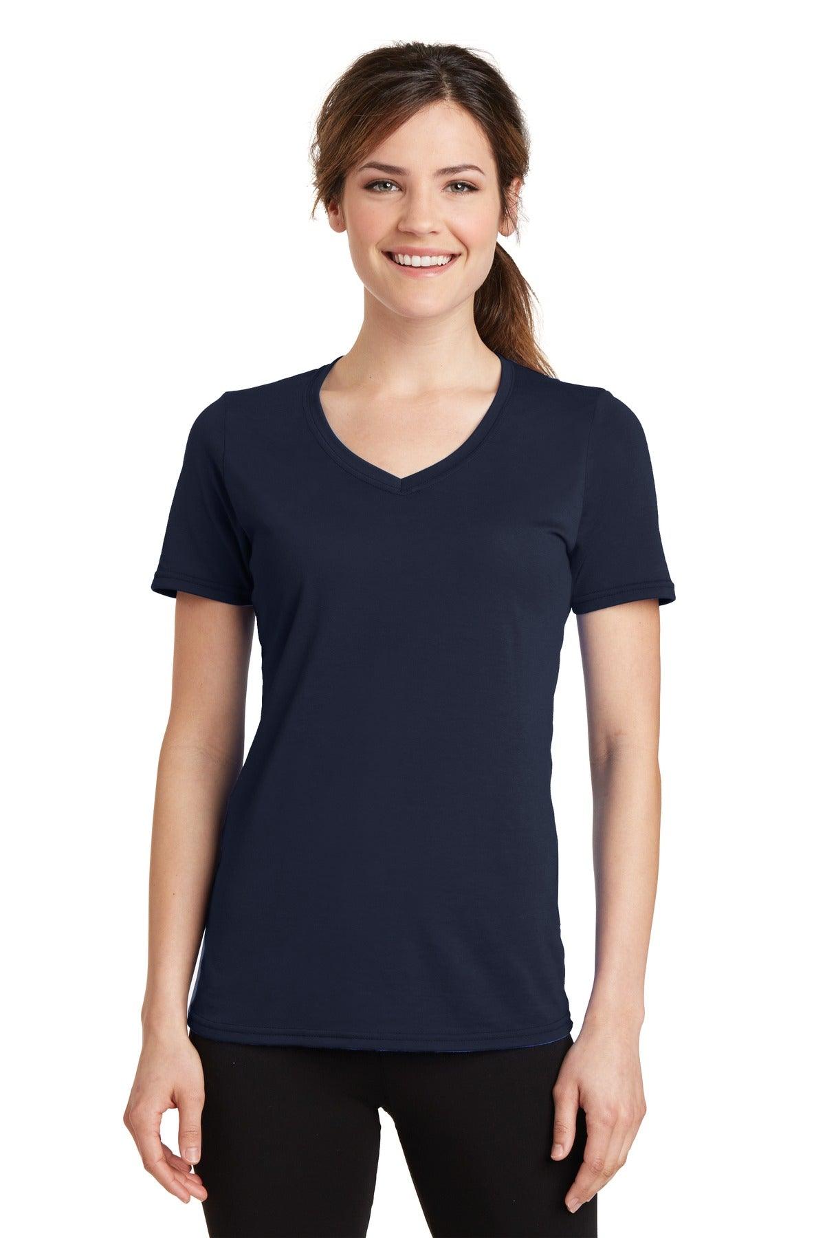 Port & Company Ladies Performance Blend V-Neck Tee. LPC381V - Dresses Max