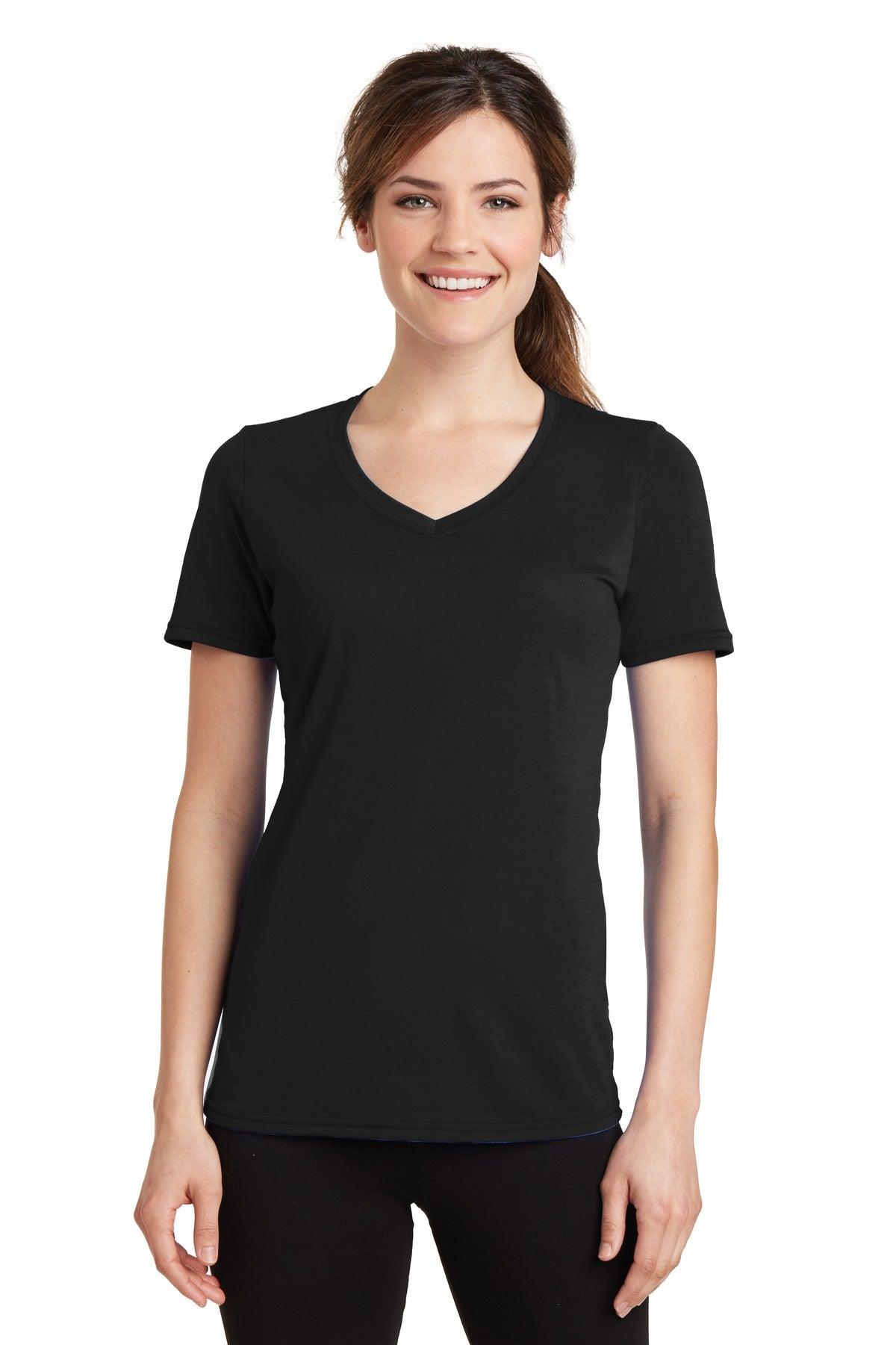Port & Company Ladies Performance Blend V-Neck Tee. LPC381V - Dresses Max