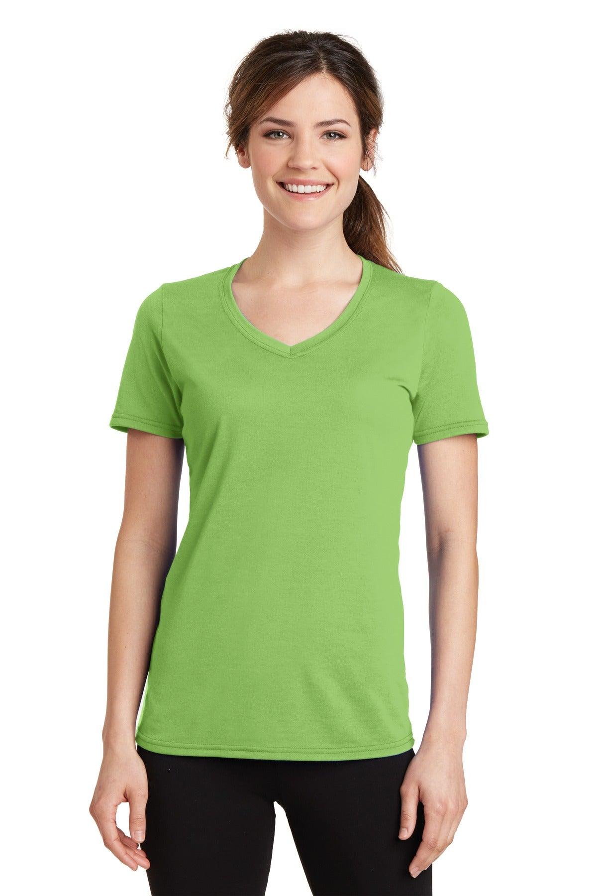 Port & Company Ladies Performance Blend V-Neck Tee. LPC381V - Dresses Max