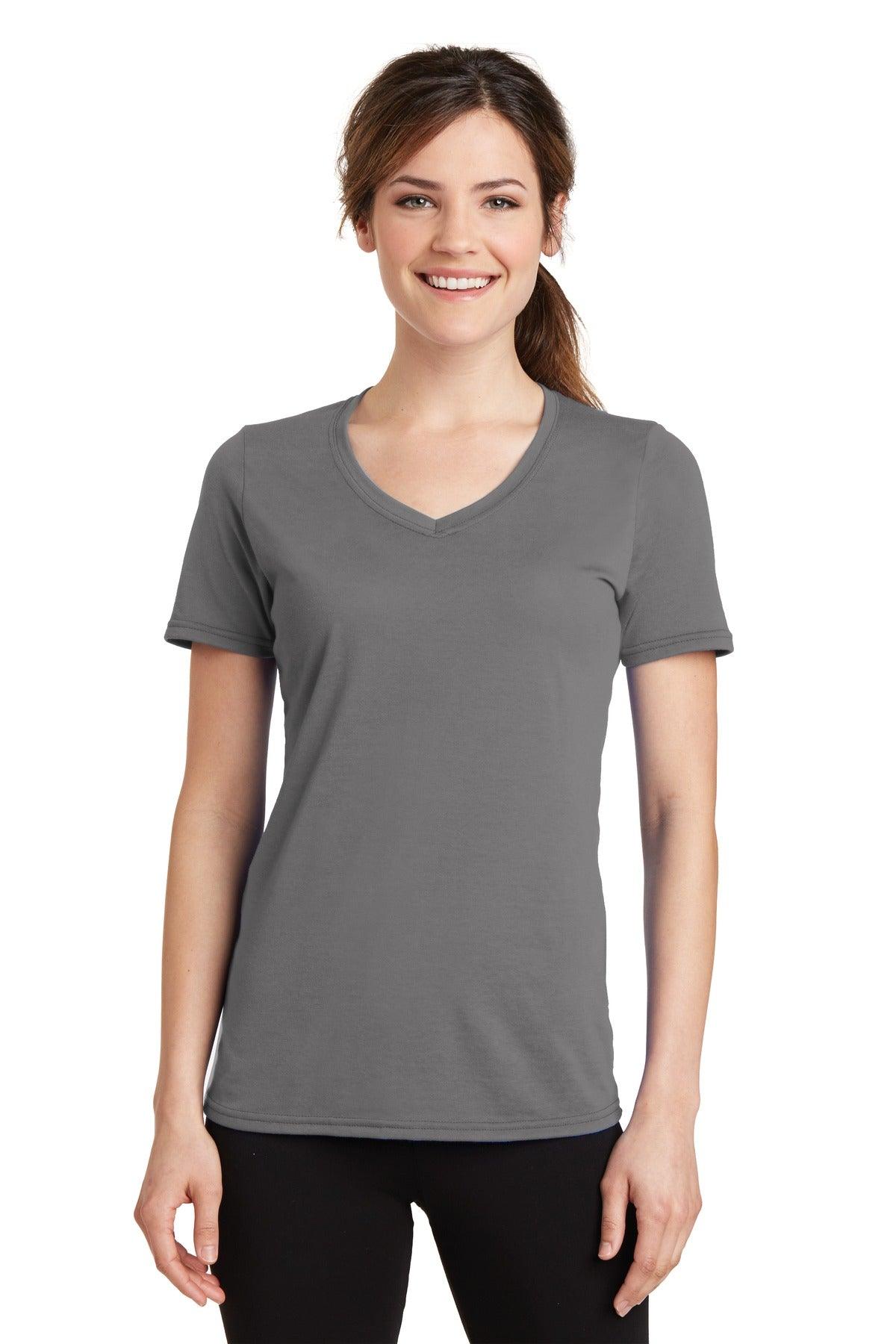 Port & Company Ladies Performance Blend V-Neck Tee. LPC381V - Dresses Max