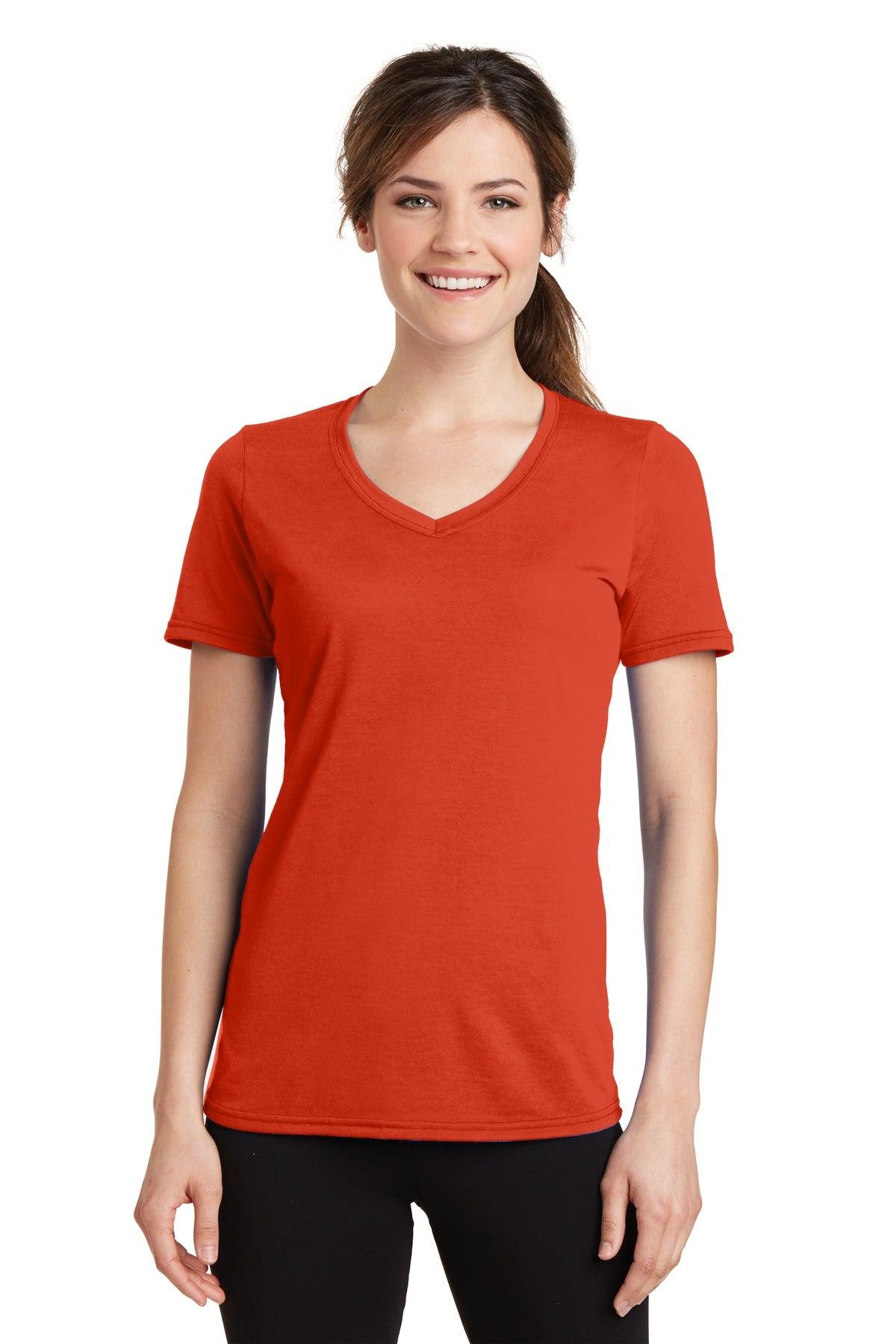 Port & Company Ladies Performance Blend V-Neck Tee. LPC381V - Dresses Max