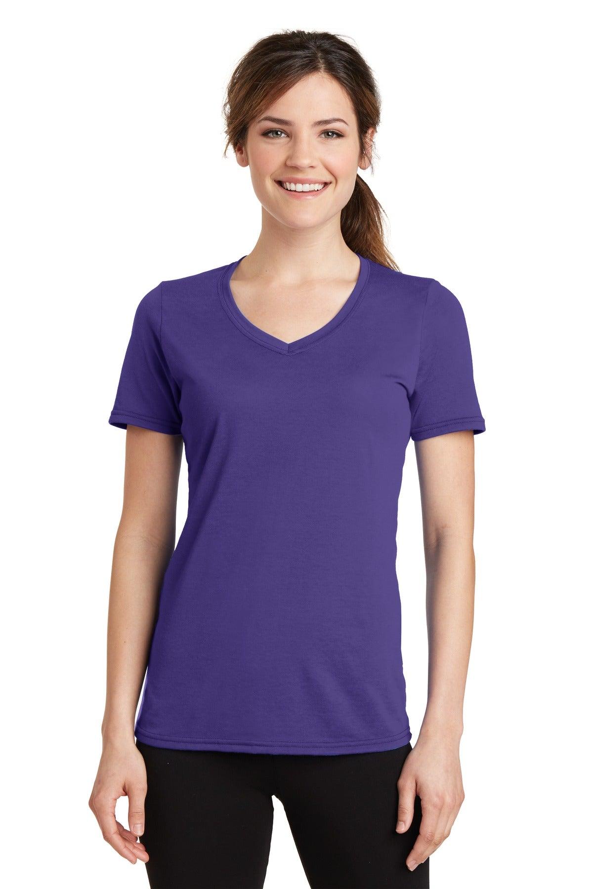 Port & Company Ladies Performance Blend V-Neck Tee. LPC381V - Dresses Max