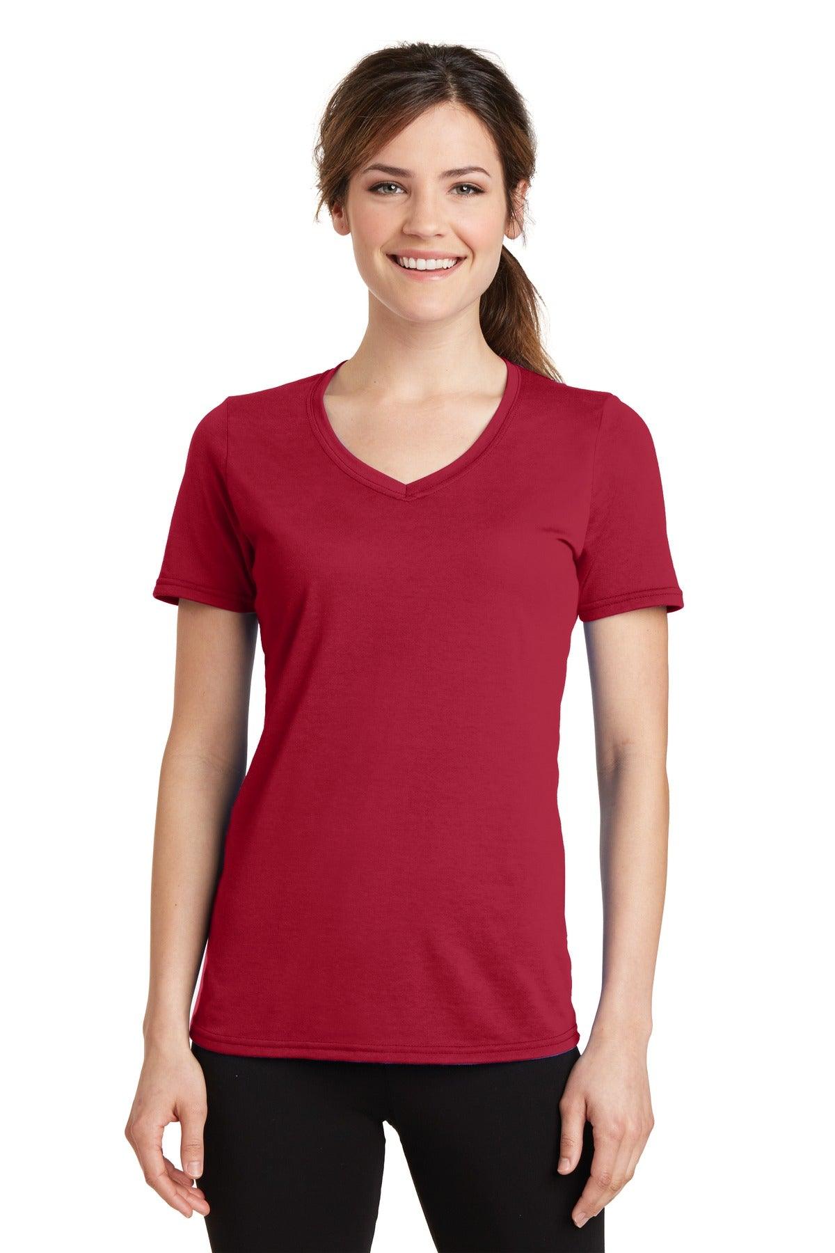 Port & Company Ladies Performance Blend V-Neck Tee. LPC381V - Dresses Max