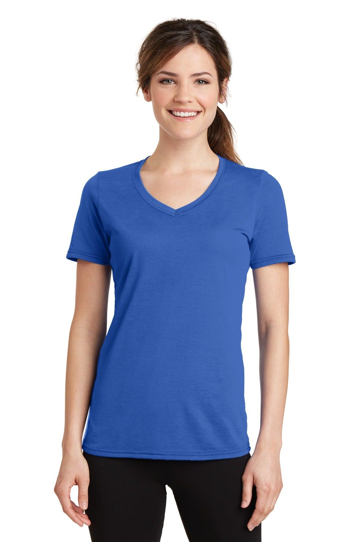 Port & Company Ladies Performance Blend V-Neck Tee. LPC381V - Dresses Max