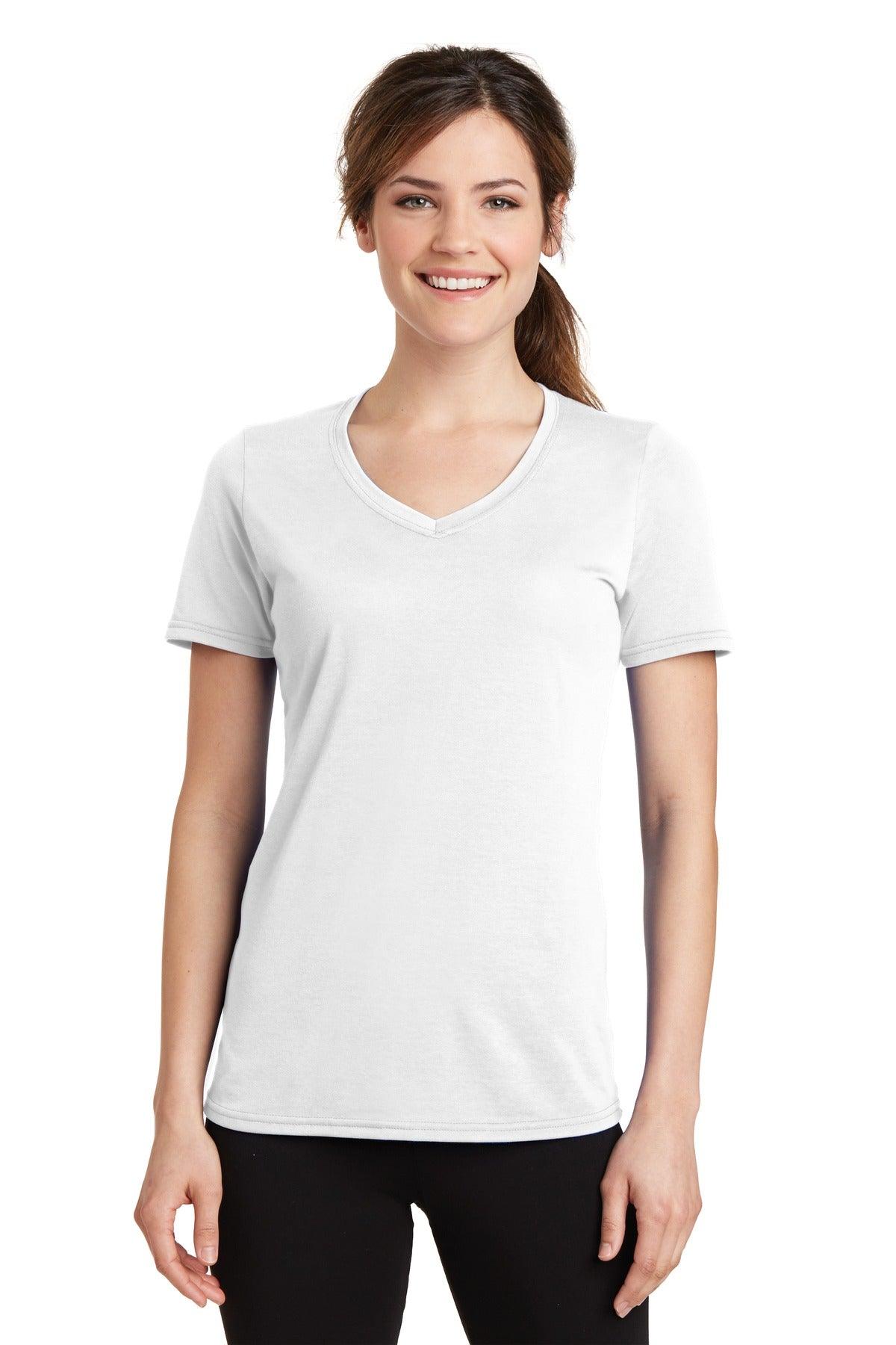 Port & Company Ladies Performance Blend V-Neck Tee. LPC381V - Dresses Max
