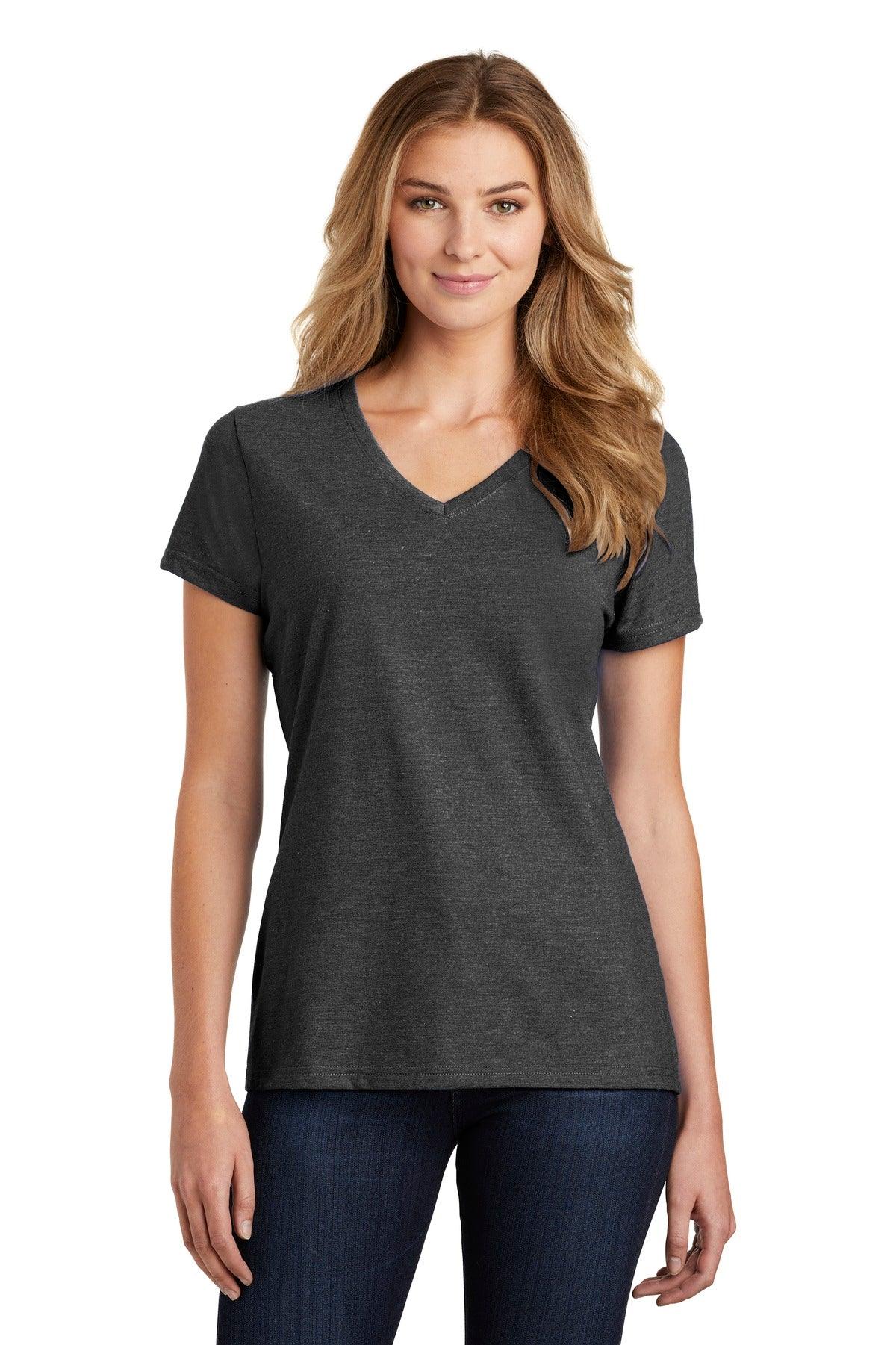 Port & Company Ladies Fan Favorite Blend V-Neck Tee. LPC455V - Dresses Max