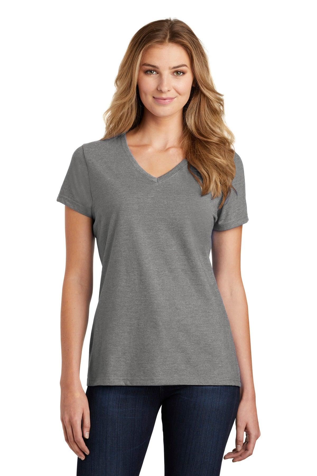 Port & Company Ladies Fan Favorite Blend V-Neck Tee. LPC455V - Dresses Max