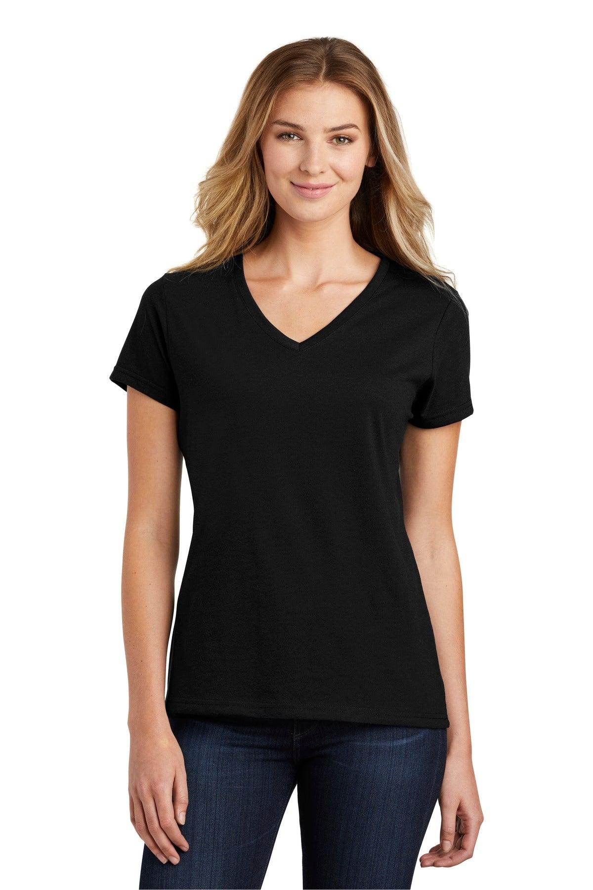 Port & Company Ladies Fan Favorite Blend V-Neck Tee. LPC455V - Dresses Max