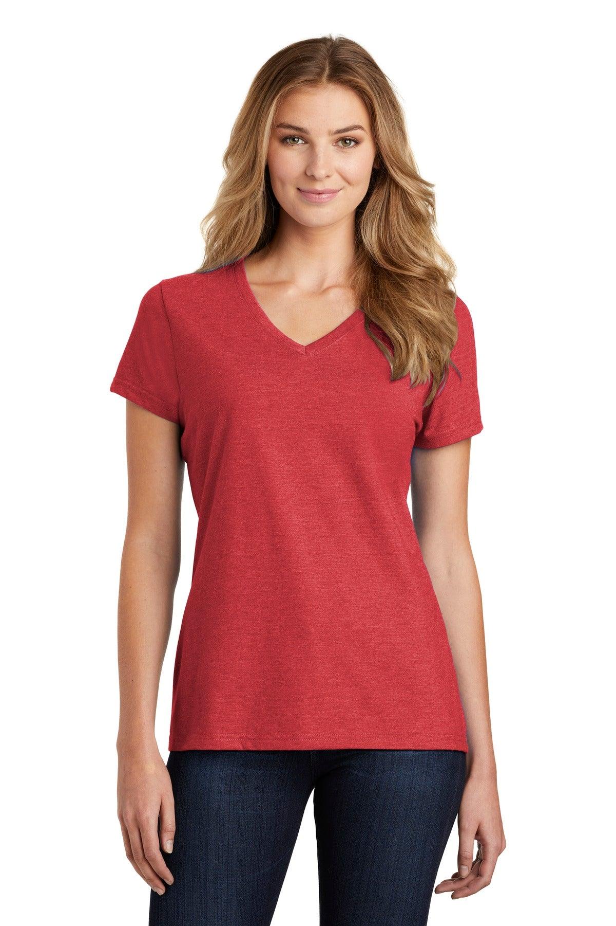 Port & Company Ladies Fan Favorite Blend V-Neck Tee. LPC455V - Dresses Max
