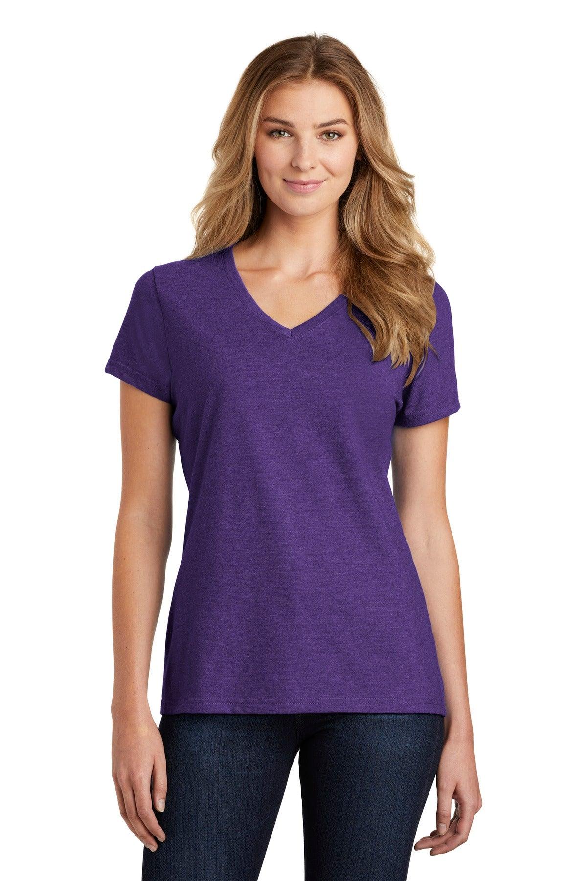 Port & Company Ladies Fan Favorite Blend V-Neck Tee. LPC455V - Dresses Max