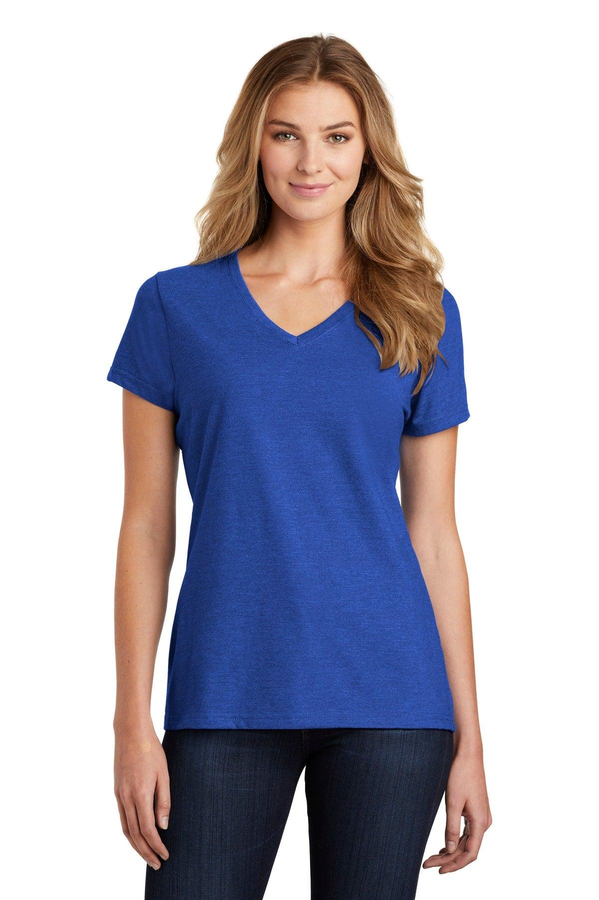 Port & Company Ladies Fan Favorite Blend V-Neck Tee. LPC455V - Dresses Max