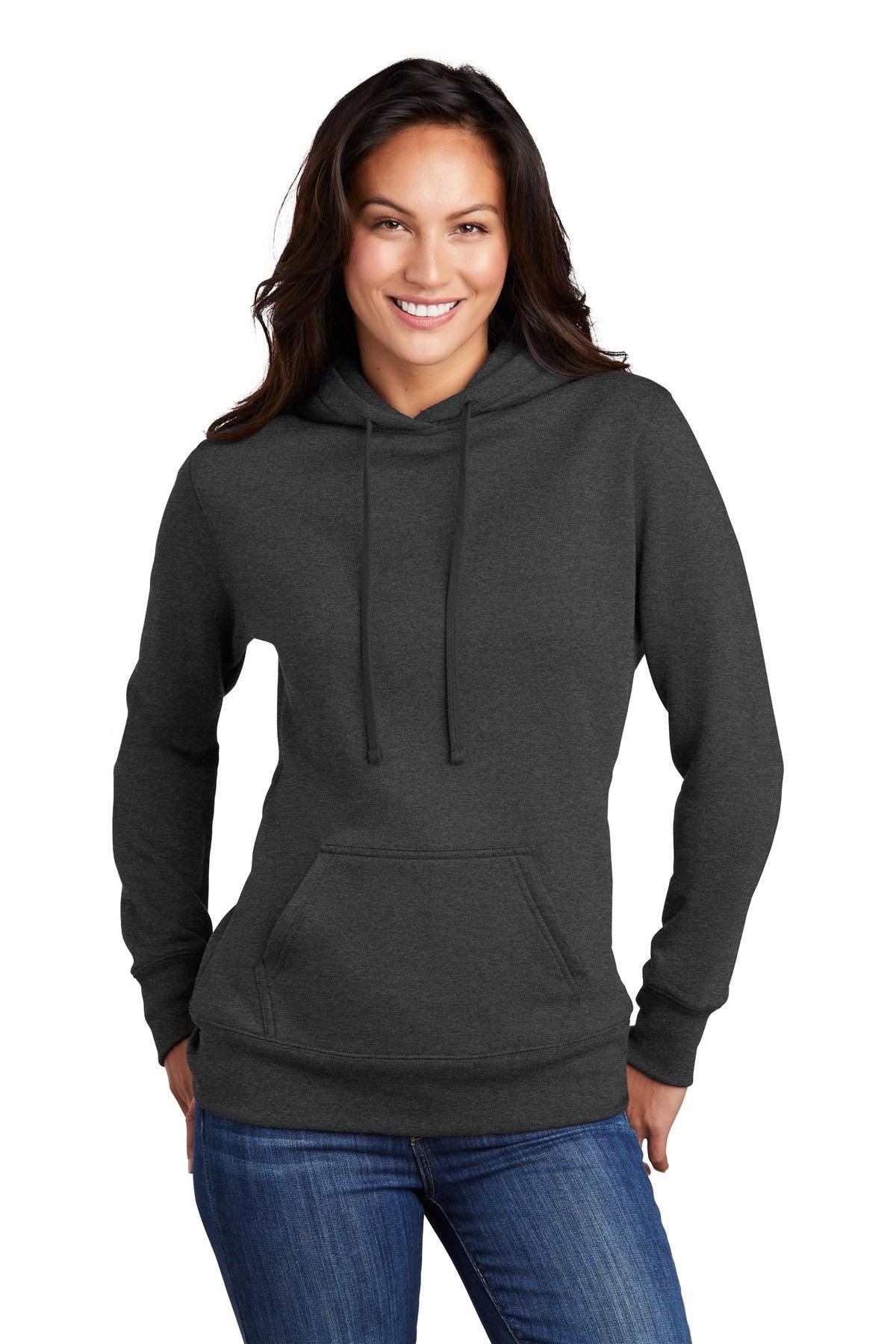 Port & Company Ladies Core Fleece Pullover Hooded Sweatshirt LPC78H - Dresses Max