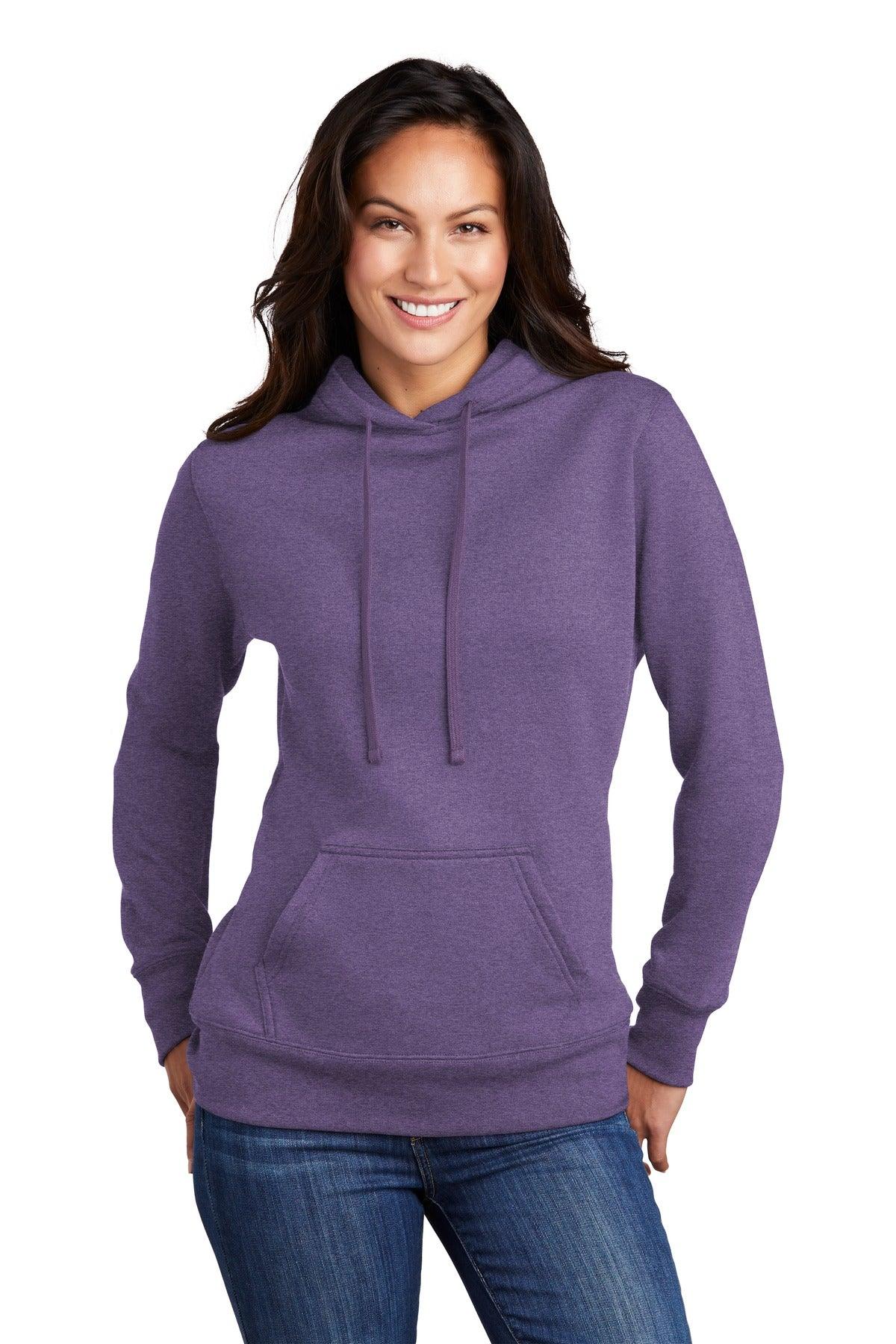 Port & Company Ladies Core Fleece Pullover Hooded Sweatshirt LPC78H - Dresses Max