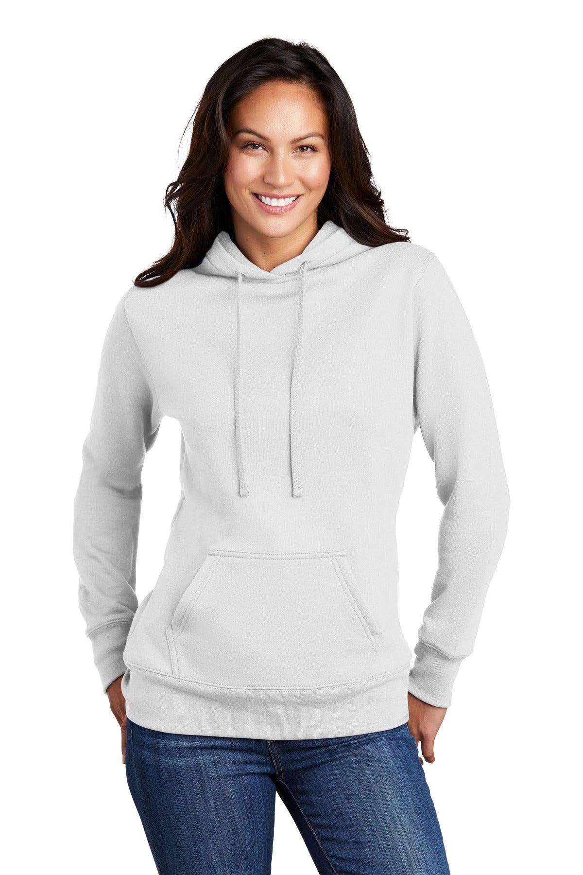 Port & Company Ladies Core Fleece Pullover Hooded Sweatshirt LPC78H - Dresses Max