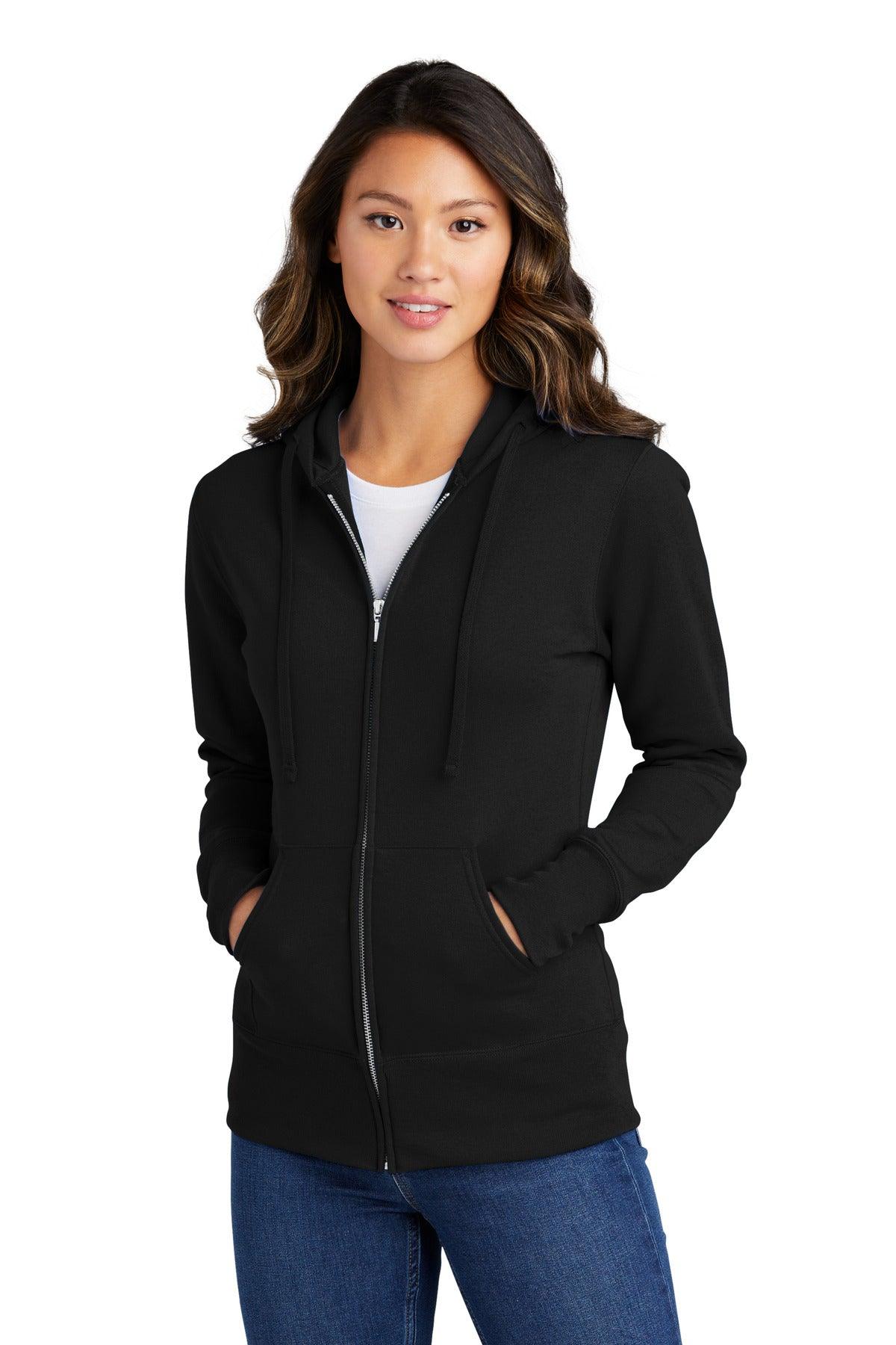 Port & Company Ladies Core Fleece Full-Zip Hooded Sweatshirt. LPC78ZH - Dresses Max