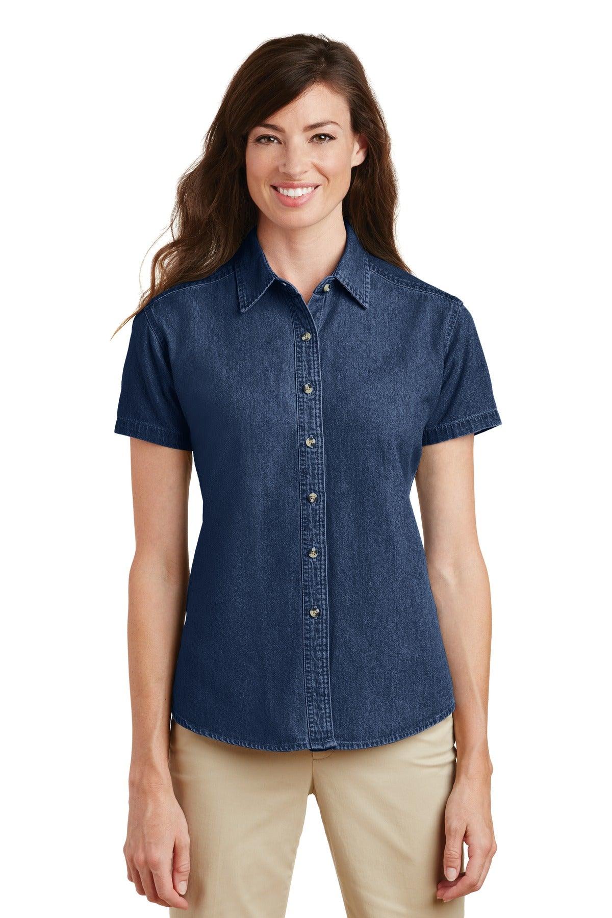 Port & Company - Ladies Short Sleeve Value Denim Shirt. LSP11 - Dresses Max