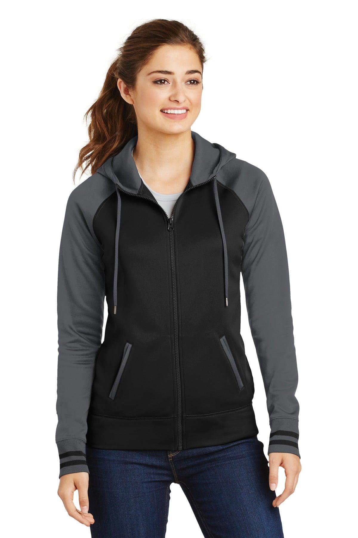 Sport-Tek Ladies Sport-Wick Varsity Fleece Full-Zip Hooded Jacket. LST236 - Dresses Max