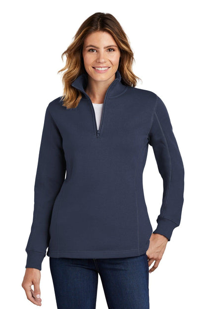 Sport-Tek Ladies 1/4-Zip Sweatshirt. LST253 - Dresses Max