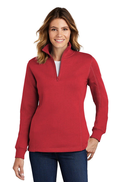 Sport-Tek Ladies 1/4-Zip Sweatshirt. LST253 - Dresses Max