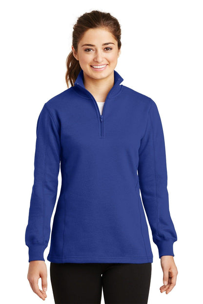 Sport-Tek Ladies 1/4-Zip Sweatshirt. LST253 - Dresses Max