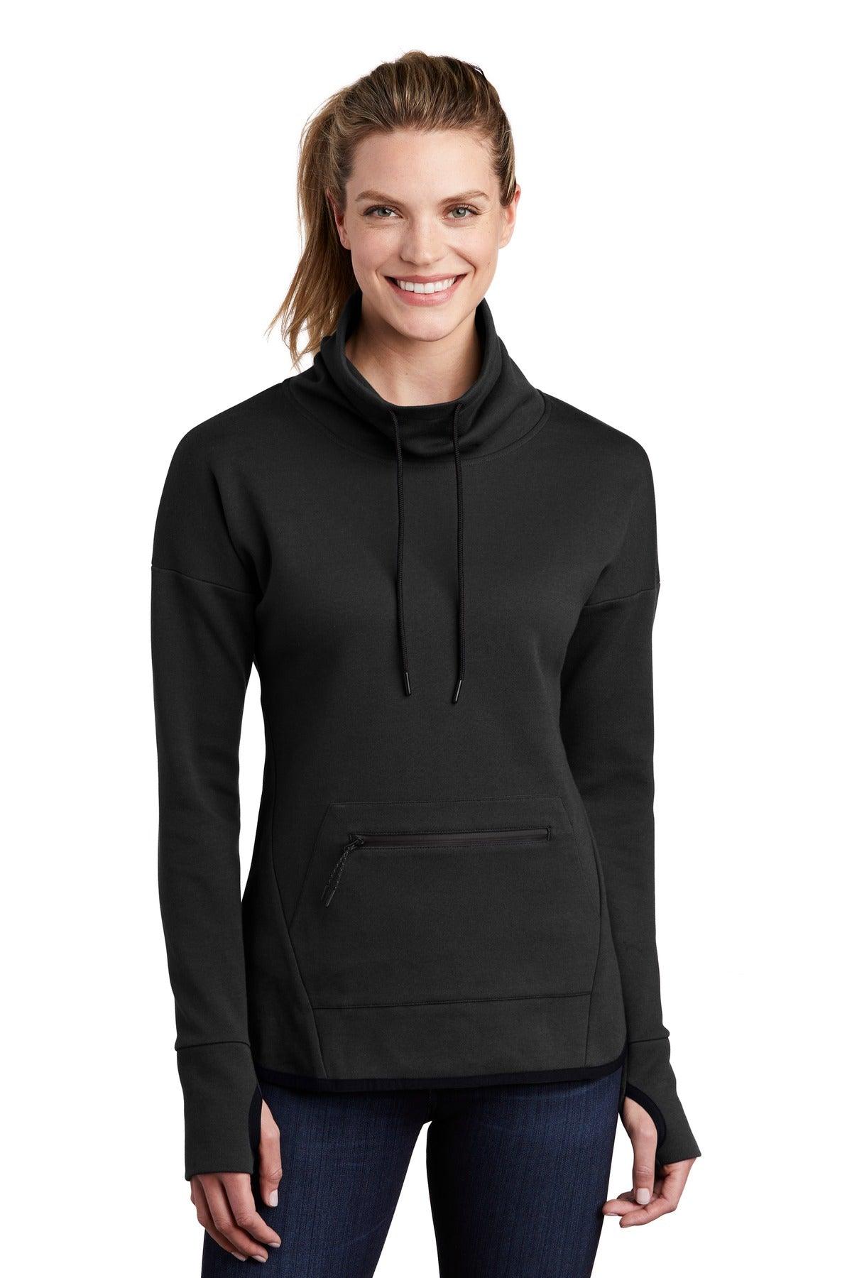 Sport-Tek Ladies Triumph Cowl Neck Pullover LST280 - Dresses Max