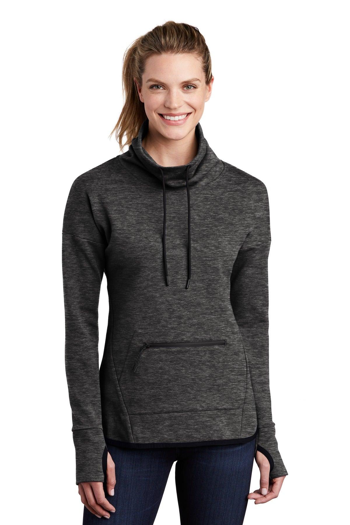 Sport-Tek Ladies Triumph Cowl Neck Pullover LST280 - Dresses Max