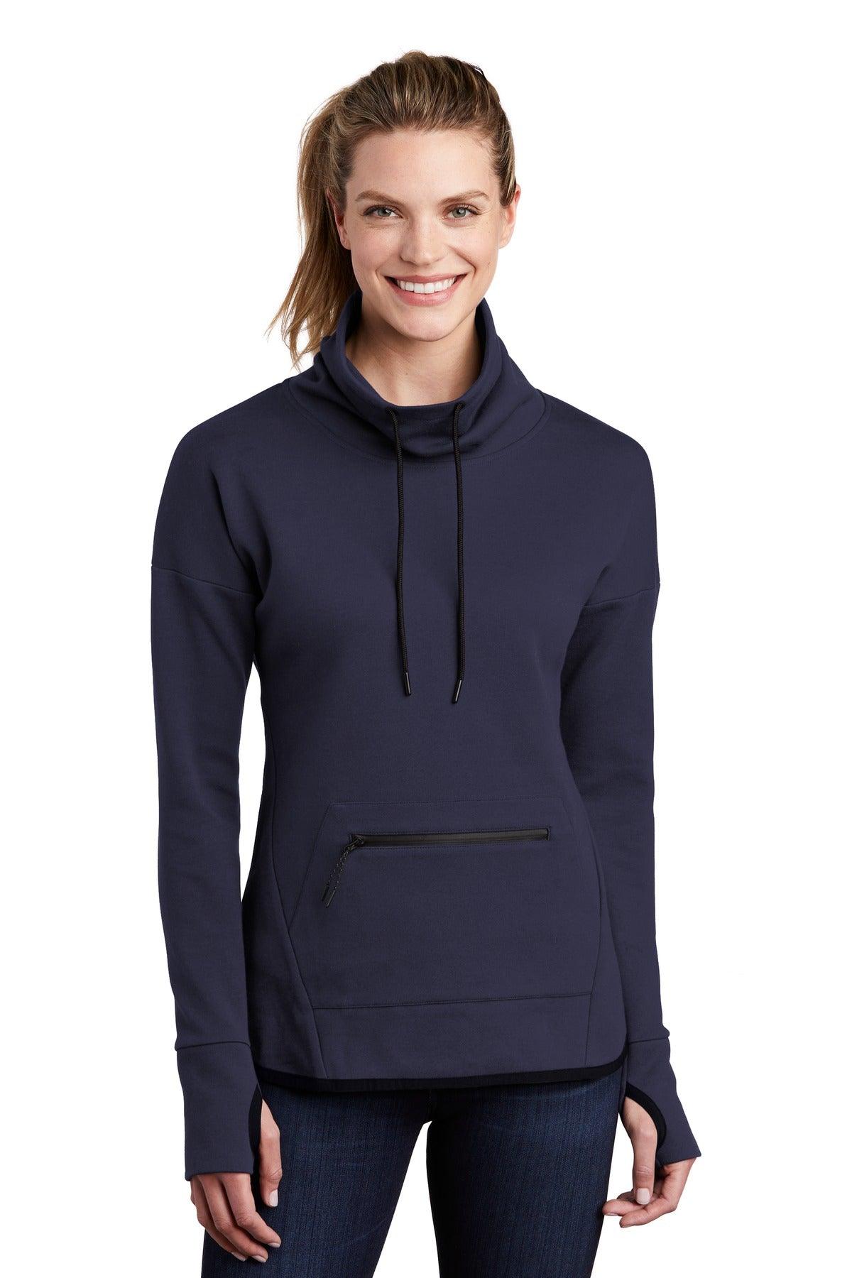 Sport-Tek Ladies Triumph Cowl Neck Pullover LST280 - Dresses Max