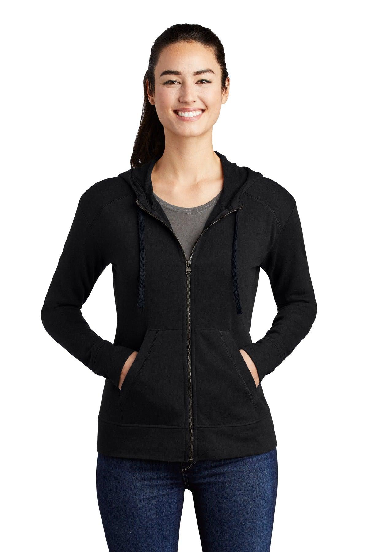 Sport-Tek Ladies PosiCharge Tri-Blend Wicking Fleece Full-Zip Hooded Jacket LST293 - Dresses Max