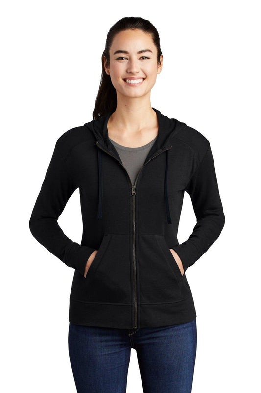 Sport-Tek Ladies PosiCharge Tri-Blend Wicking Fleece Full-Zip Hooded Jacket LST293 - Dresses Max