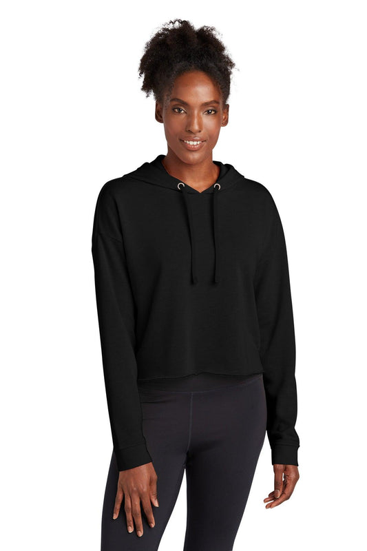 Sport-Tek Ladies PosiCharge Tri-Blend Wicking Fleece Crop Hooded Pullover LST298 - Dresses Max