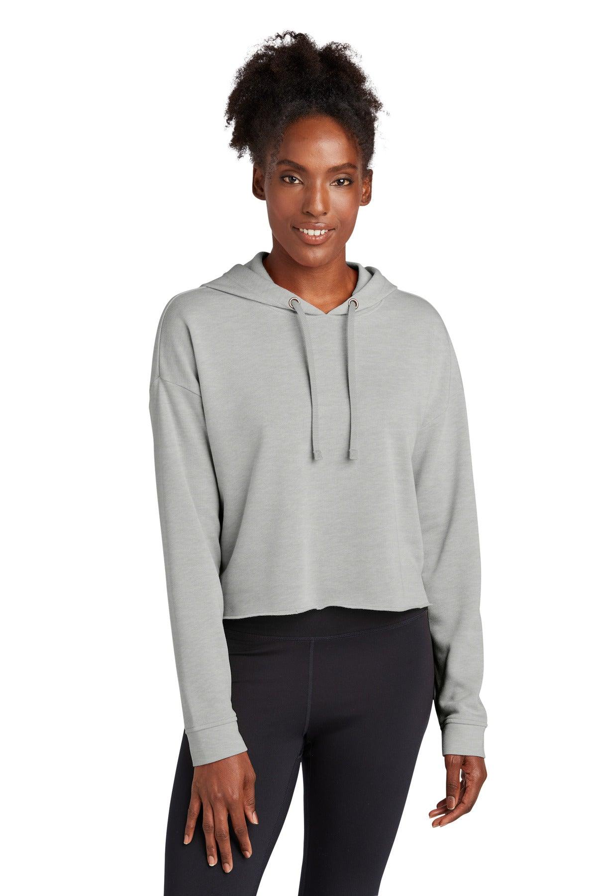 Sport-Tek Ladies PosiCharge Tri-Blend Wicking Fleece Crop Hooded Pullover LST298 - Dresses Max