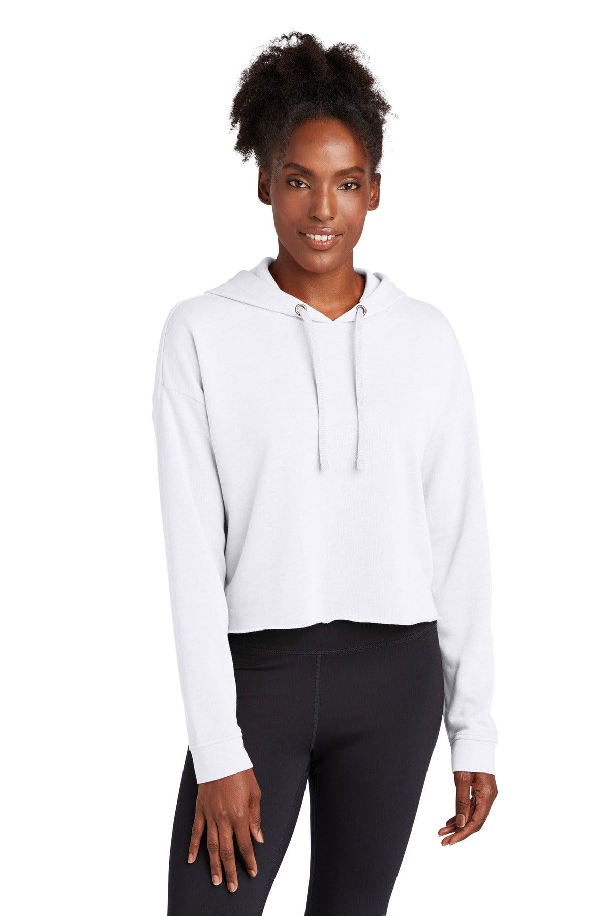 Sport-Tek Ladies PosiCharge Tri-Blend Wicking Fleece Crop Hooded Pullover LST298 - Dresses Max