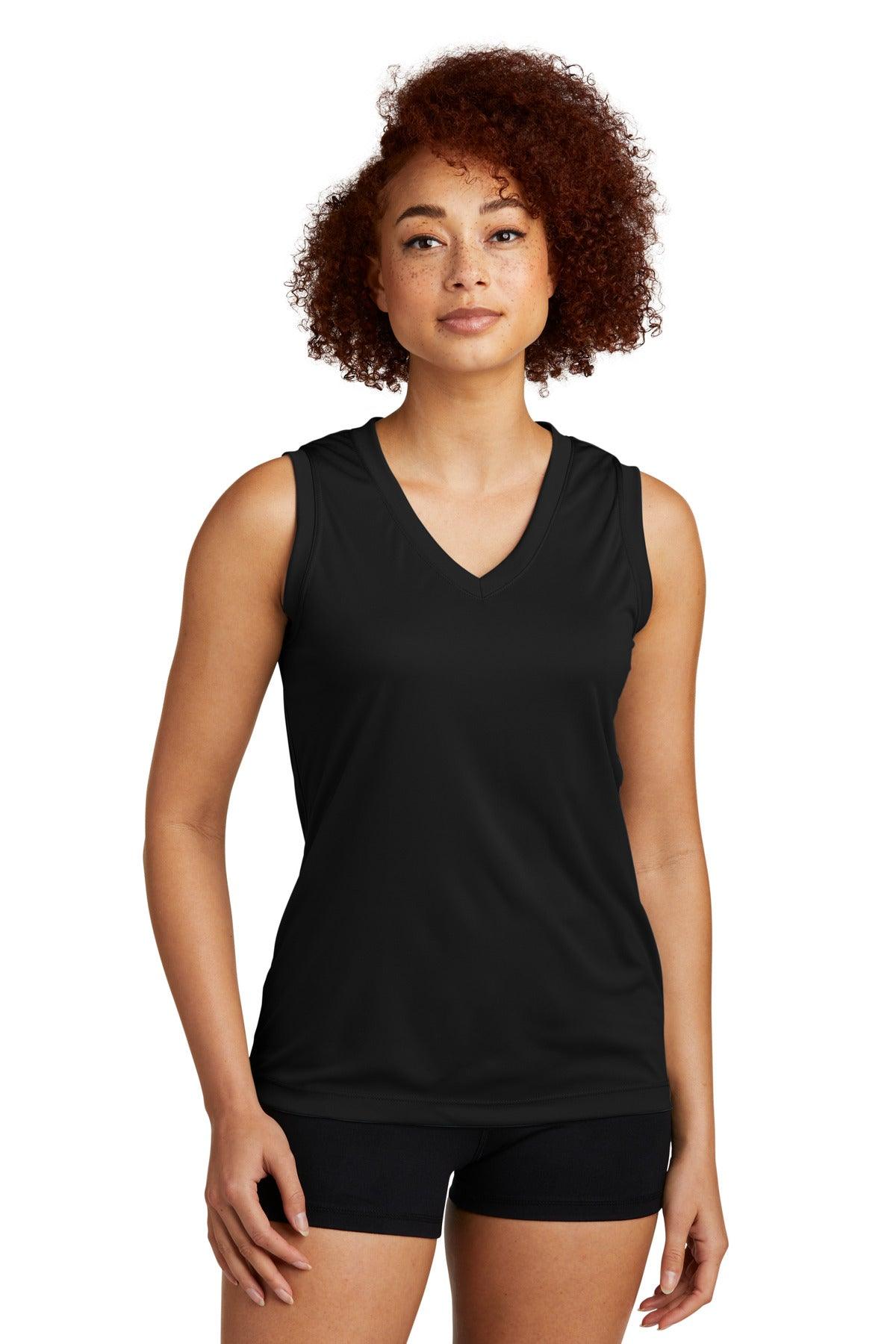 Sport-Tek Ladies Sleeveless PosiCharge Competitor V-Neck Tee. LST352 - Dresses Max