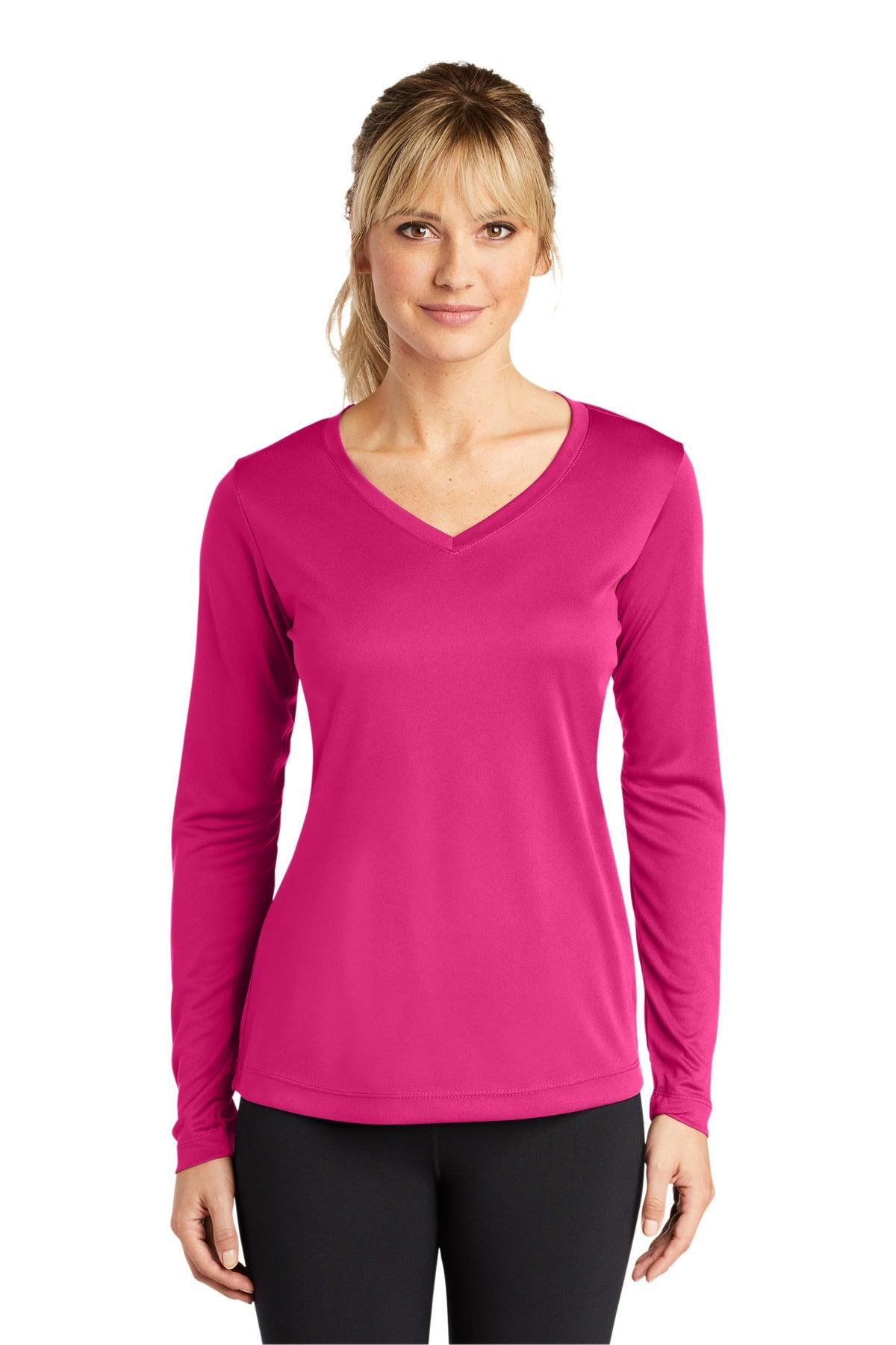 Sport-Tek Ladies Long Sleeve PosiCharge Competitor V-Neck Tee. LST353LS - Dresses Max