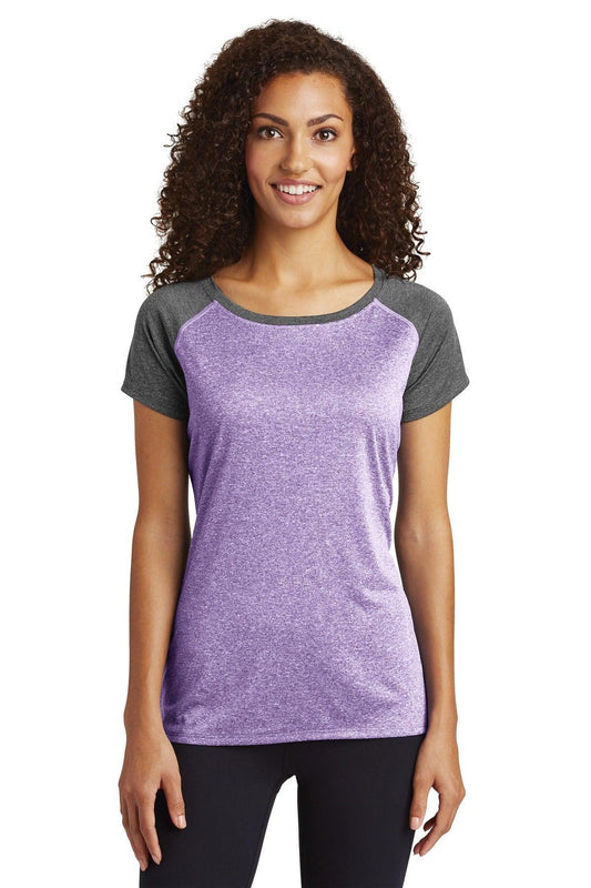 Sport-Tek Ladies Heather-On-Heather Contender Scoop Neck Tee. LST362 - Dresses Max