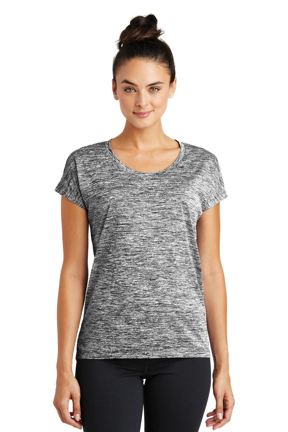 Sport-Tek Ladies PosiCharge Electric Heather Sporty Tee. LST390 - Dresses Max