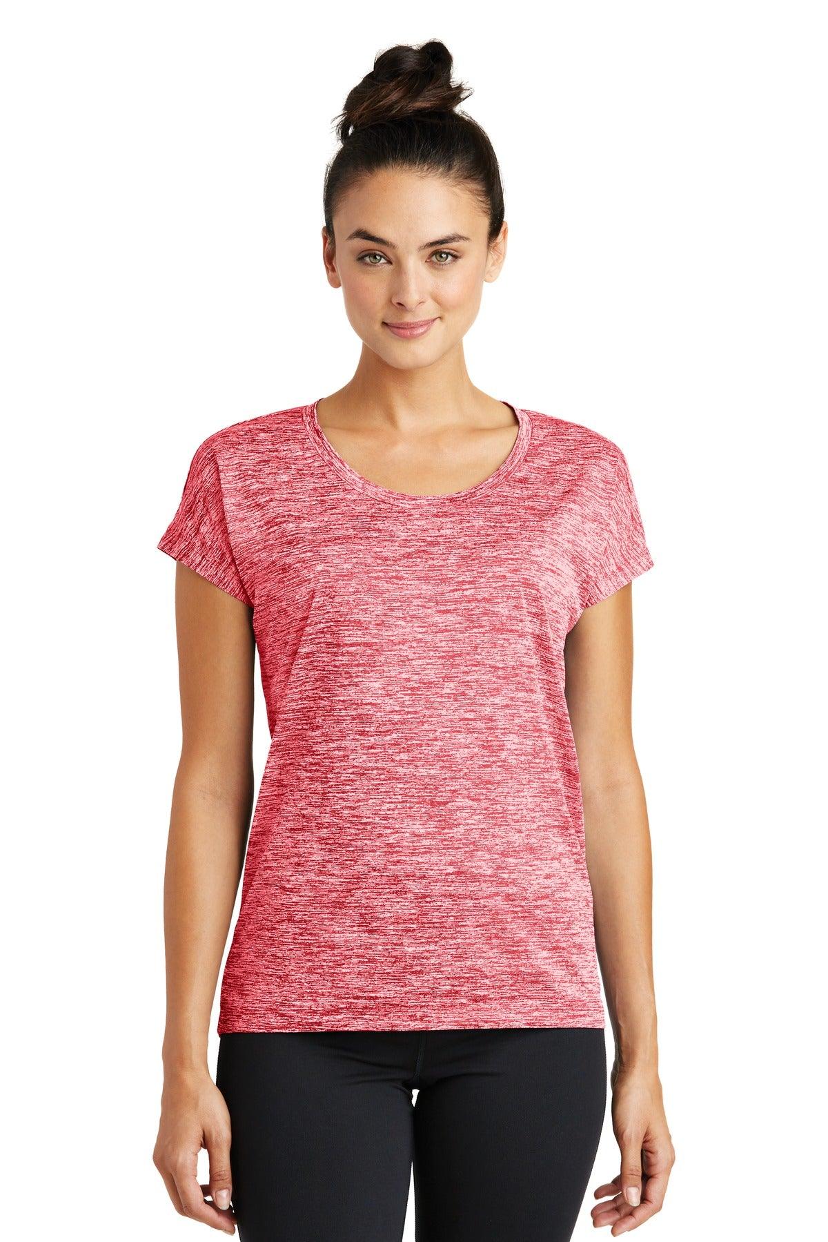 Sport-Tek Ladies PosiCharge Electric Heather Sporty Tee. LST390 - Dresses Max