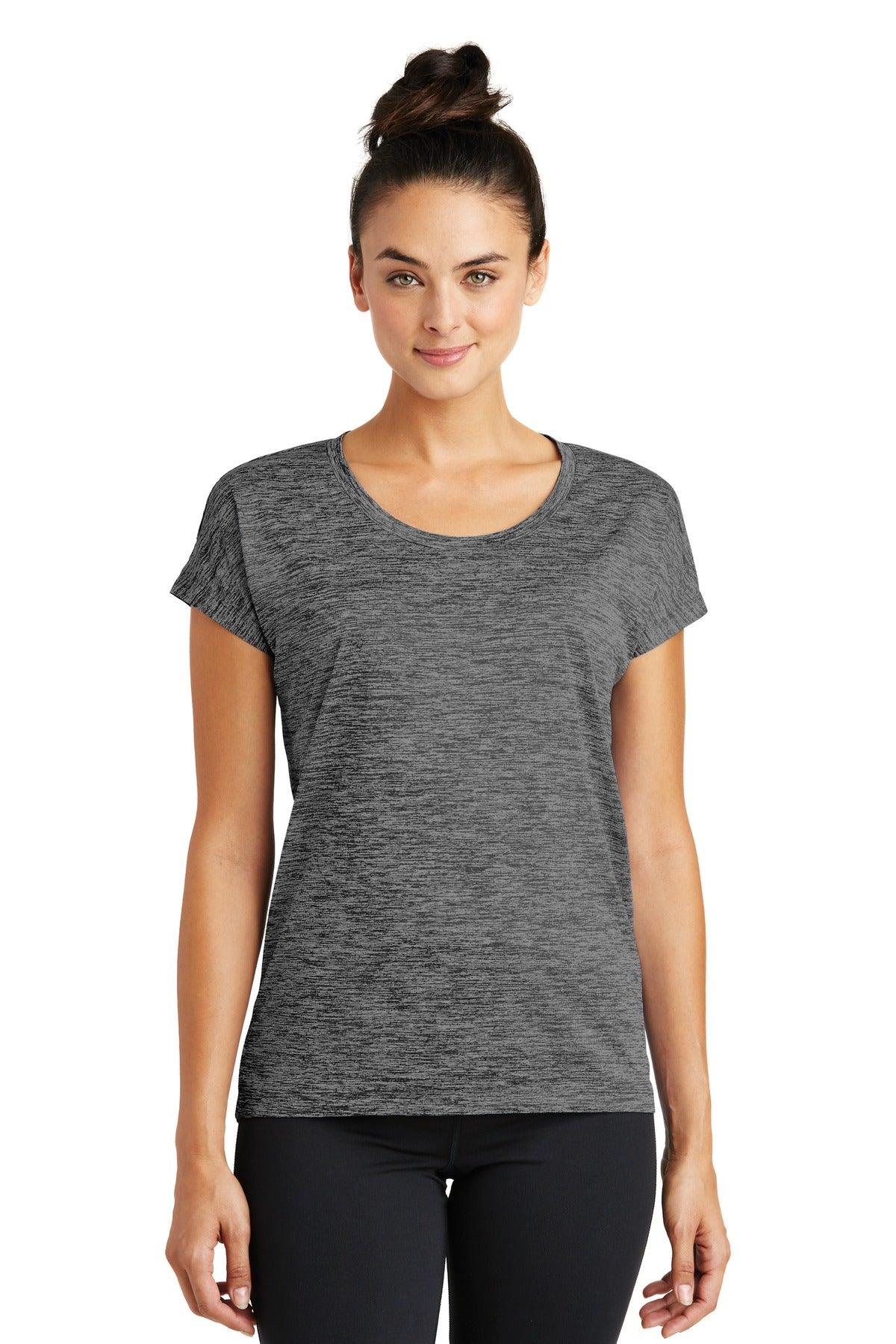 Sport-Tek Ladies PosiCharge Electric Heather Sporty Tee. LST390 - Dresses Max