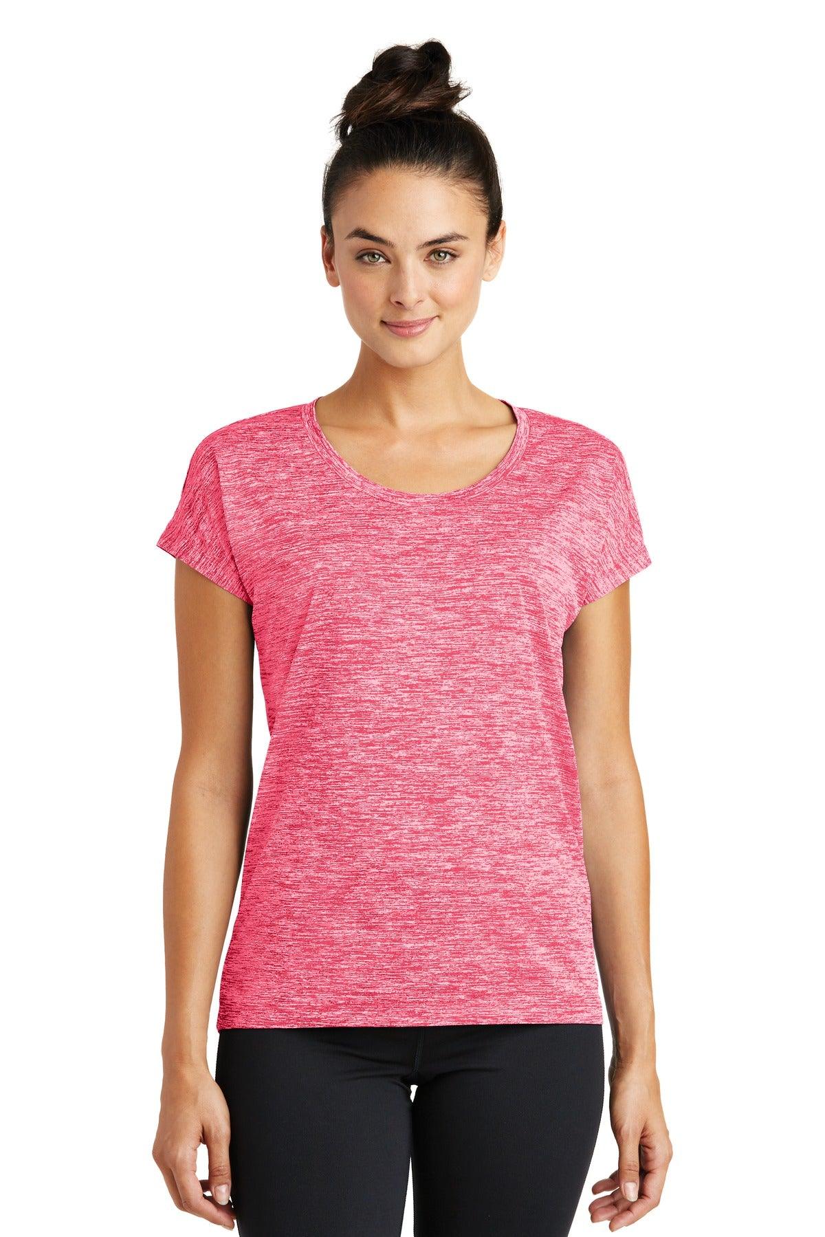 Sport-Tek Ladies PosiCharge Electric Heather Sporty Tee. LST390 - Dresses Max