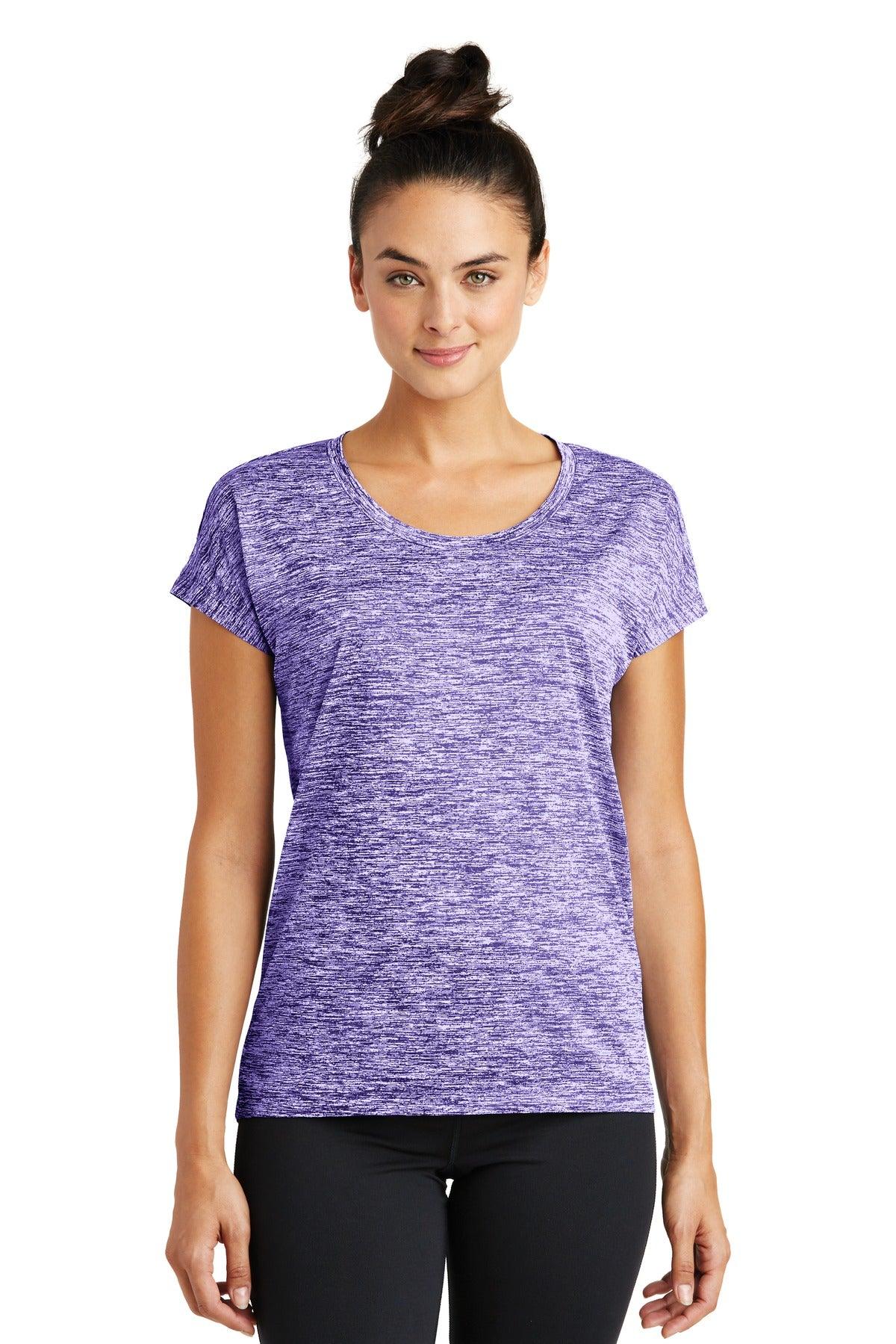 Sport-Tek Ladies PosiCharge Electric Heather Sporty Tee. LST390 - Dresses Max