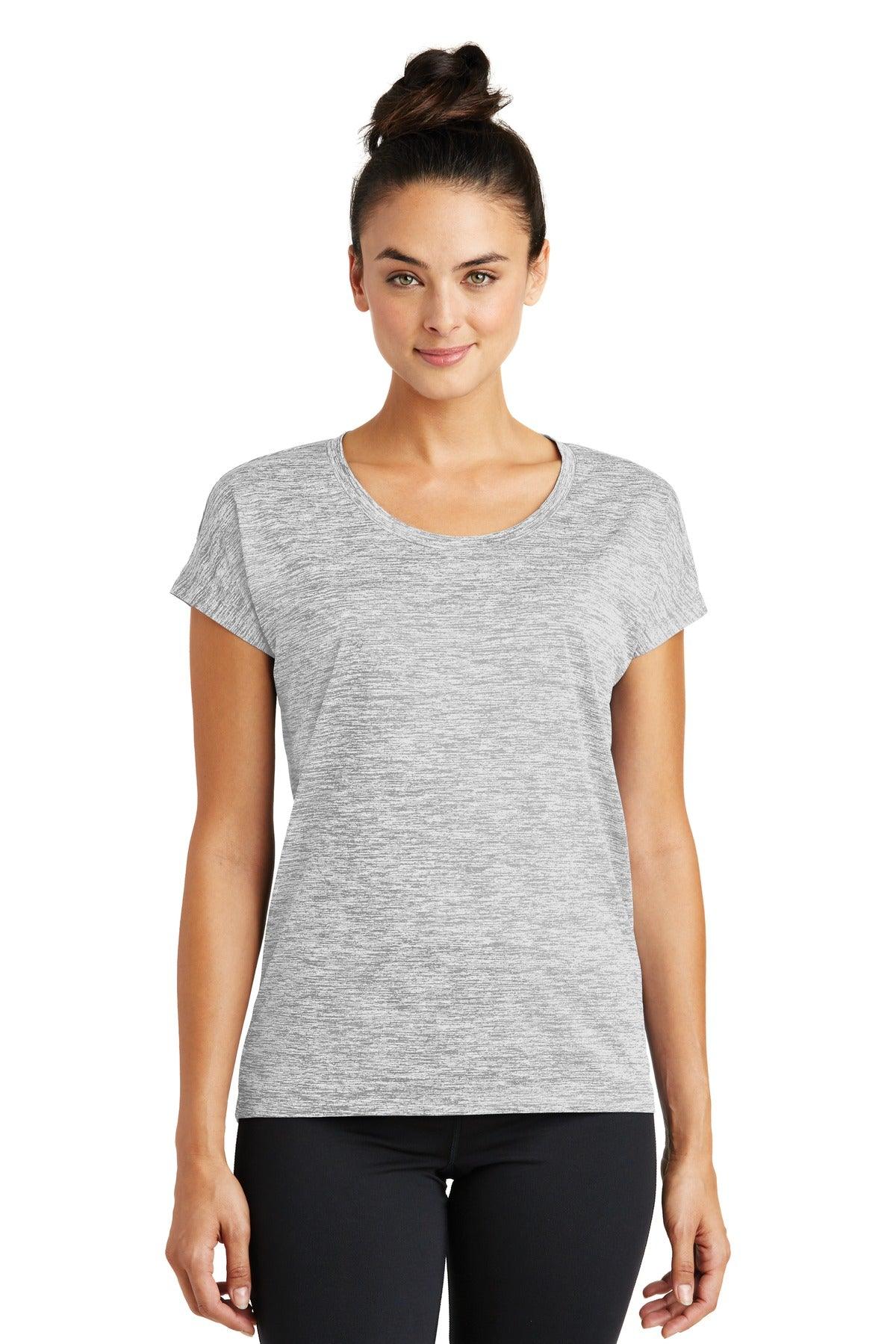 Sport-Tek Ladies PosiCharge Electric Heather Sporty Tee. LST390 - Dresses Max