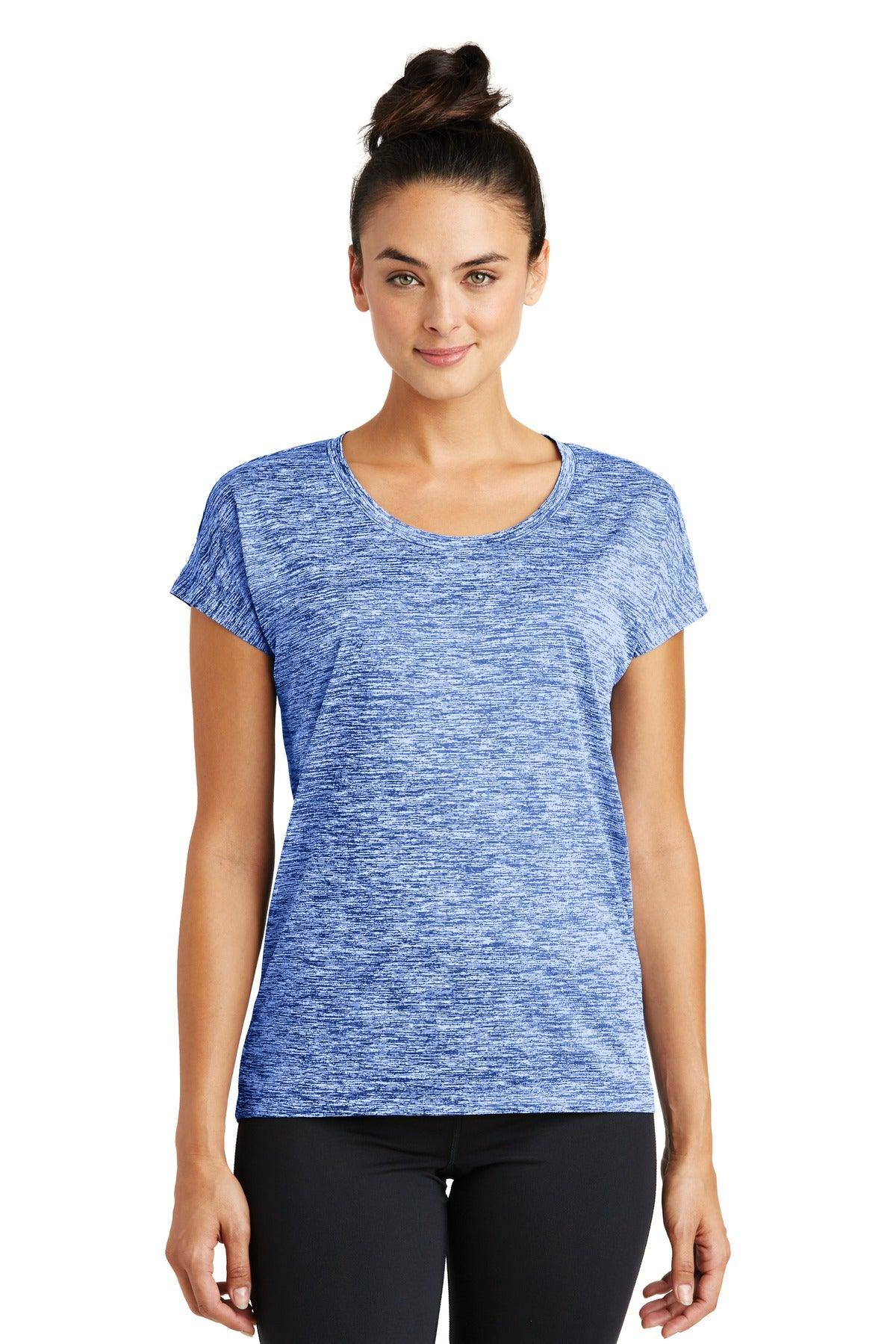 Sport-Tek Ladies PosiCharge Electric Heather Sporty Tee. LST390 - Dresses Max