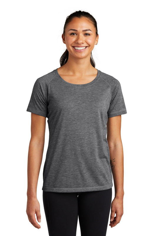 Sport-Tek Ladies PosiCharge Tri-Blend Wicking Scoop Neck Raglan Tee. LST400 - Dresses Max