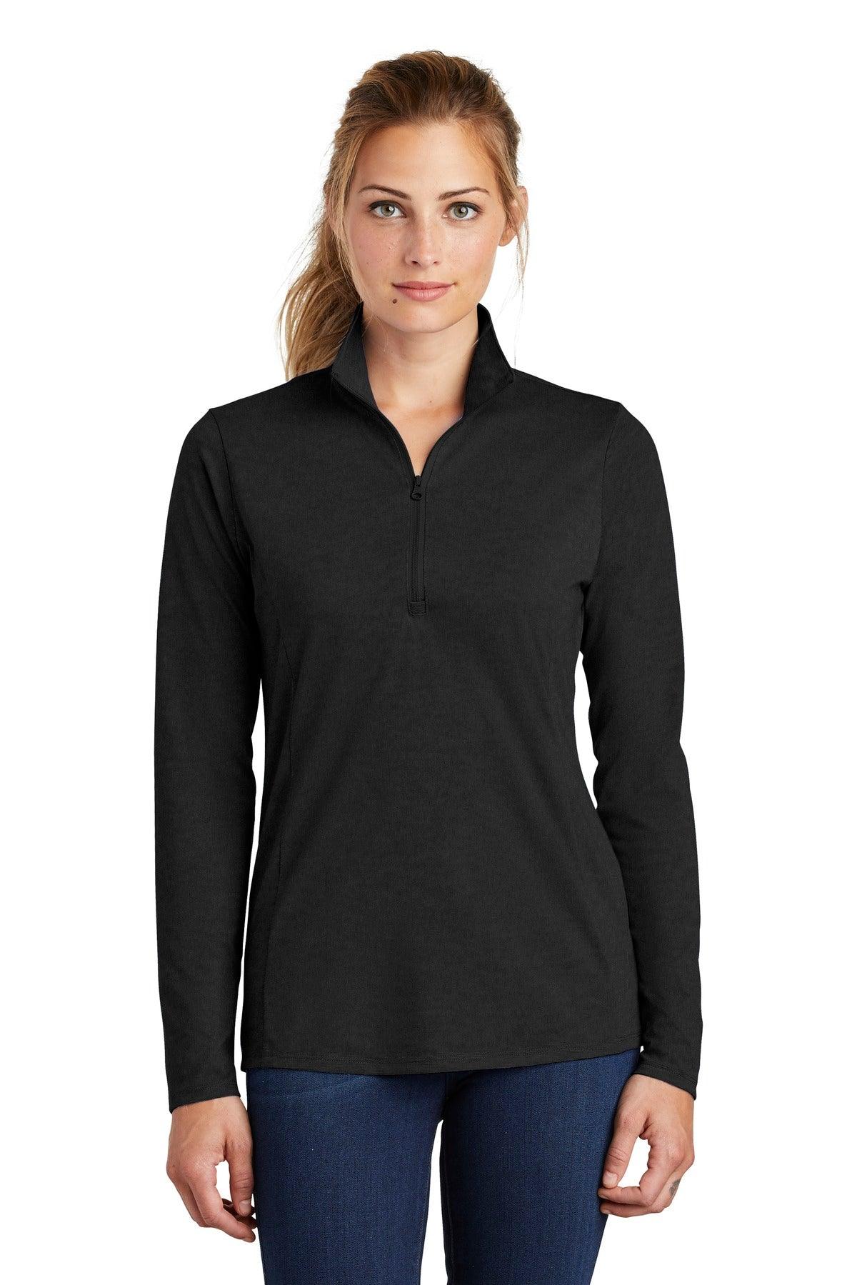 Sport-Tek Ladies PosiCharge Tri-Blend Wicking 1/4-Zip Pullover. LST407 - Dresses Max