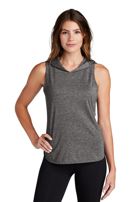 Sport-Tek Ladies PosiCharge Tri-Blend Wicking Draft Hoodie Tank. LST410 - Dresses Max