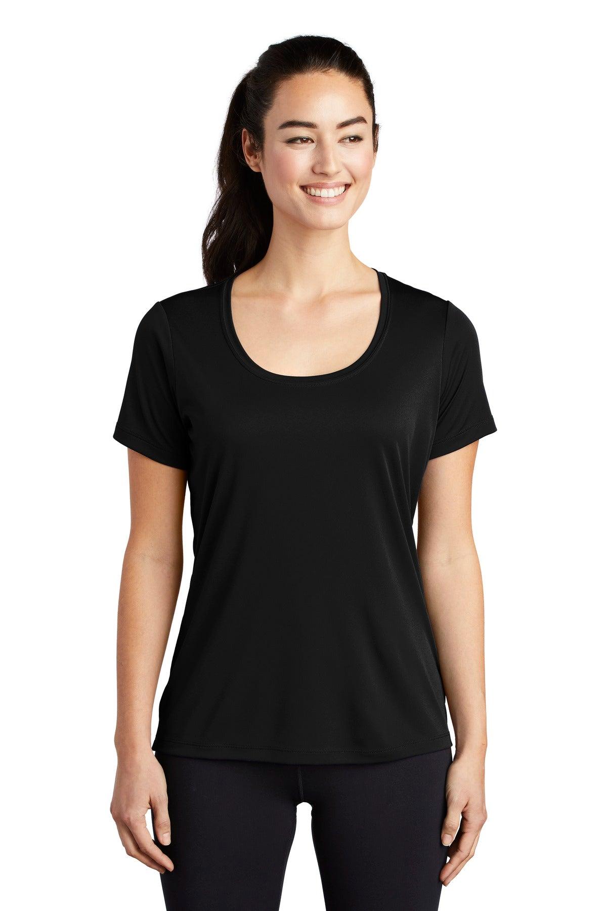Sport-Tek Ladies Posi-UV Pro Scoop Neck Tee. LST420 - Dresses Max