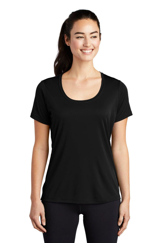 Sport-Tek Ladies Posi-UV Pro Scoop Neck Tee. LST420 - Dresses Max