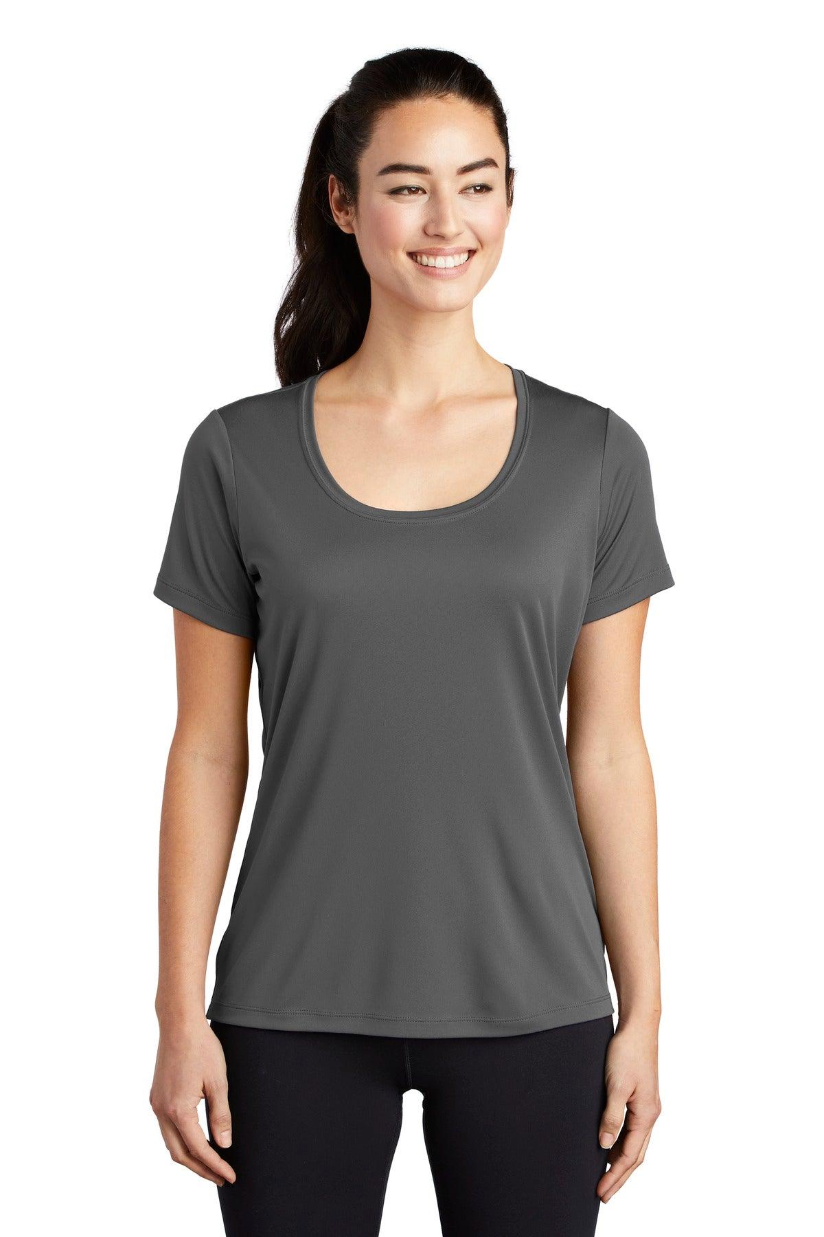 Sport-Tek Ladies Posi-UV Pro Scoop Neck Tee. LST420 - Dresses Max