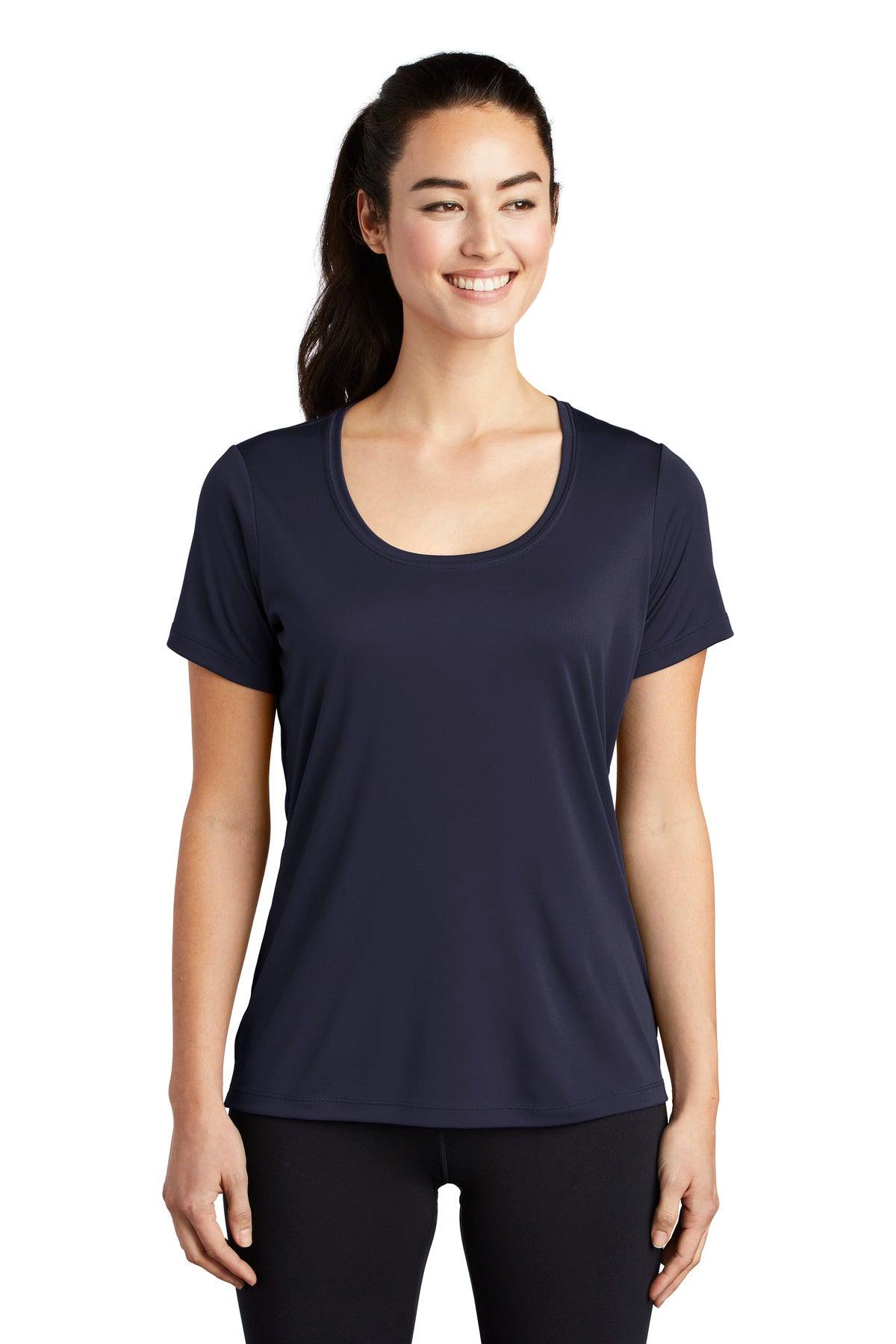 Sport-Tek Ladies Posi-UV Pro Scoop Neck Tee. LST420 - Dresses Max